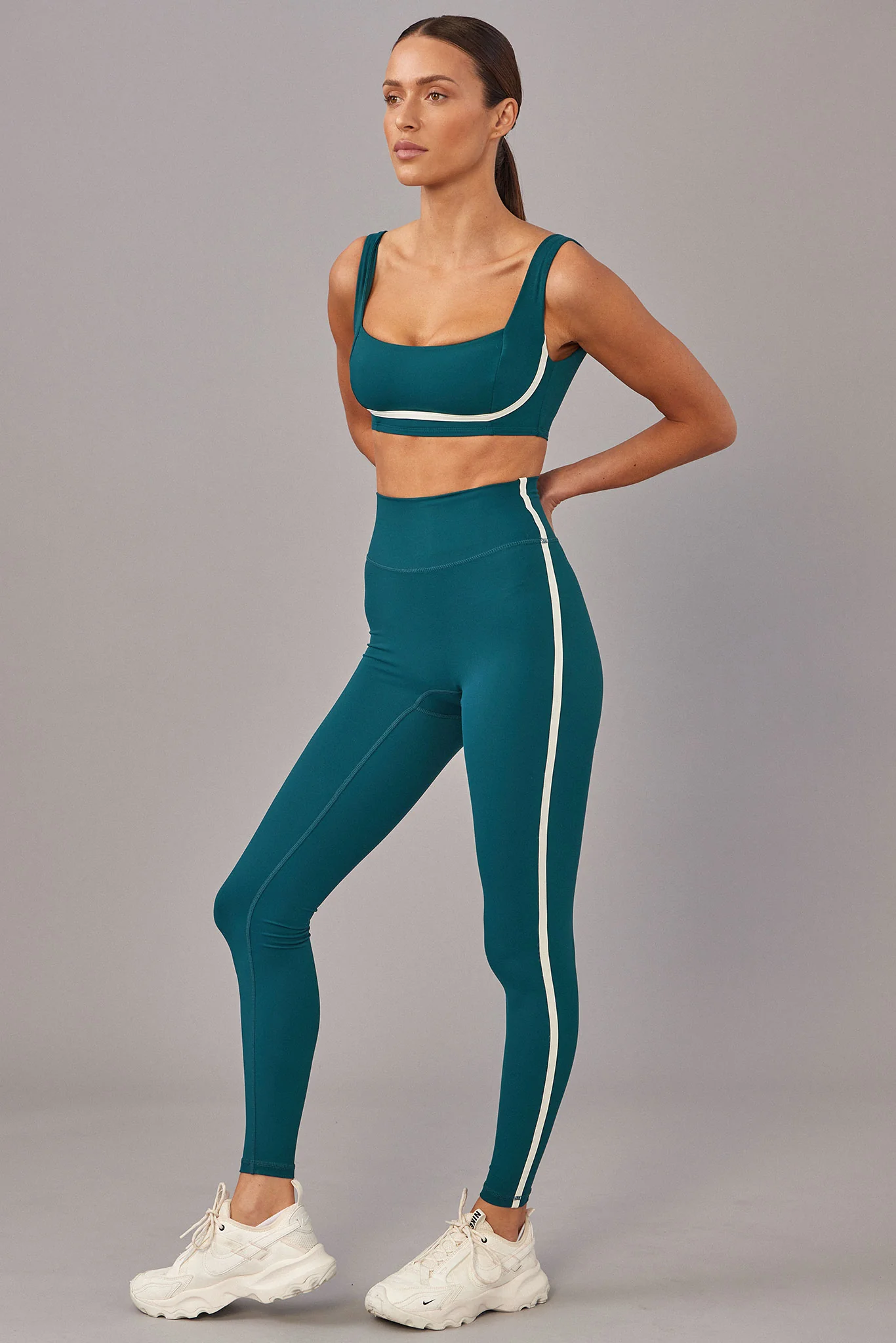 Acadia Legging 27" - Evergreen/Ivory - Image 6