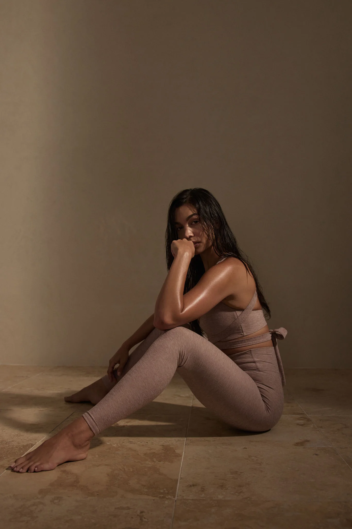 Acadia Legging - Heather Mauve - Image 2
