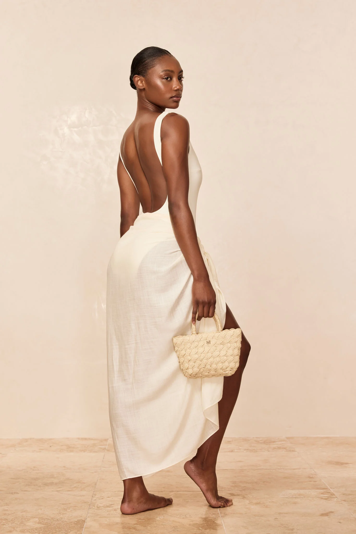 Amalfi Sarong - Ivory - Image 4