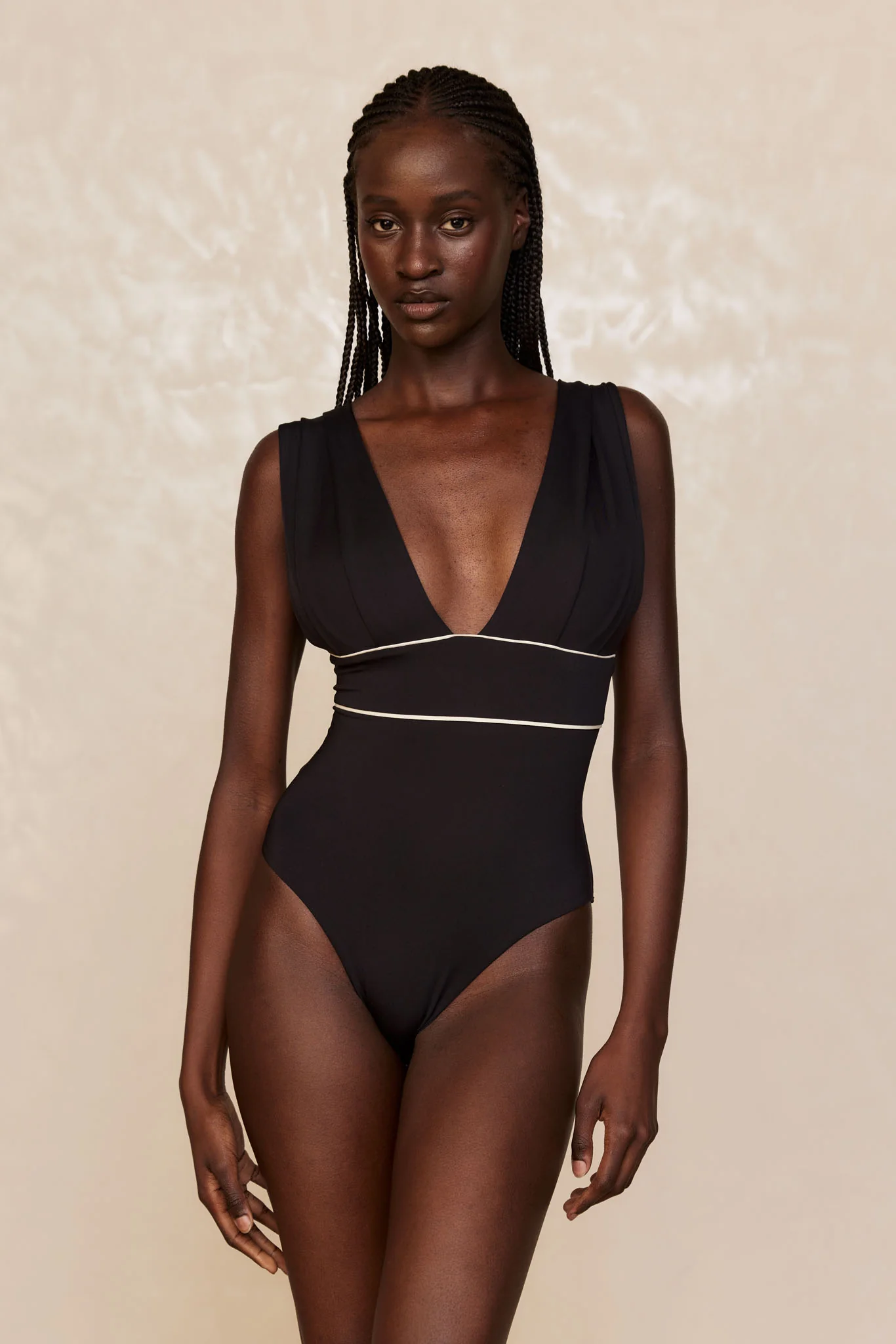 Aruba One Piece - Black/Ivory - Image 4