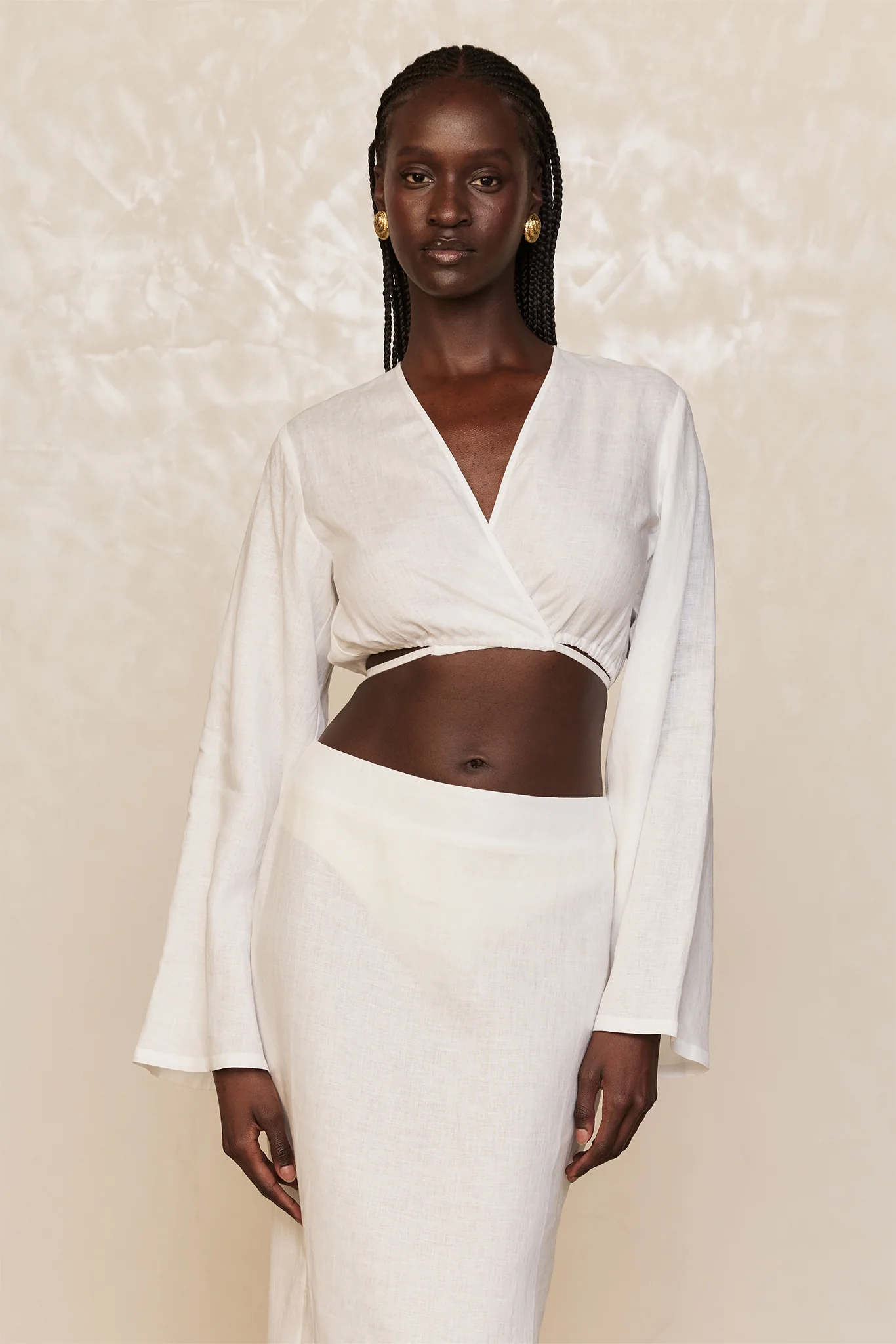 Azores Top - White Linen - Image 3