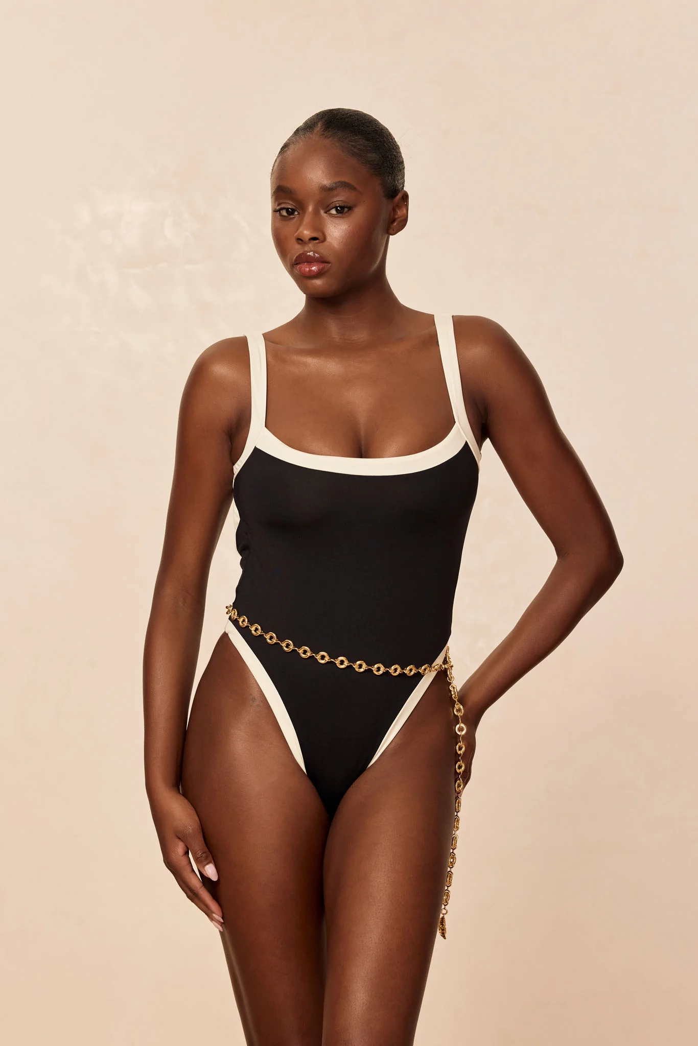 Barcelona One Piece - Black/Ivory - Image 5