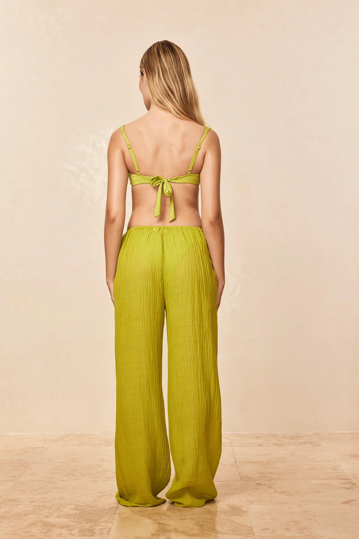 Belize Pant - Apple Crinkle Linen - Image 3