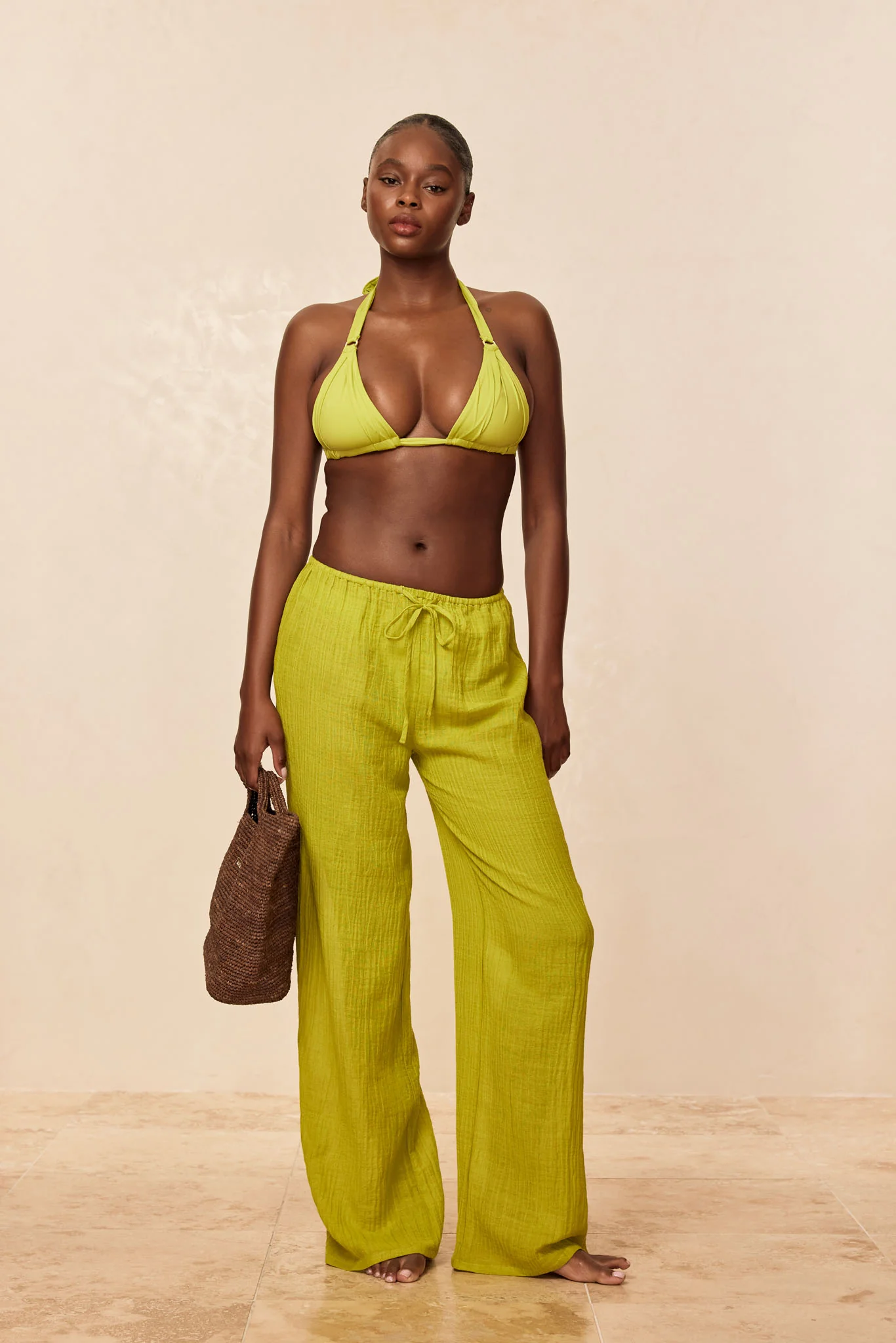 Belize Pant - Apple Crinkle Linen - Image 4