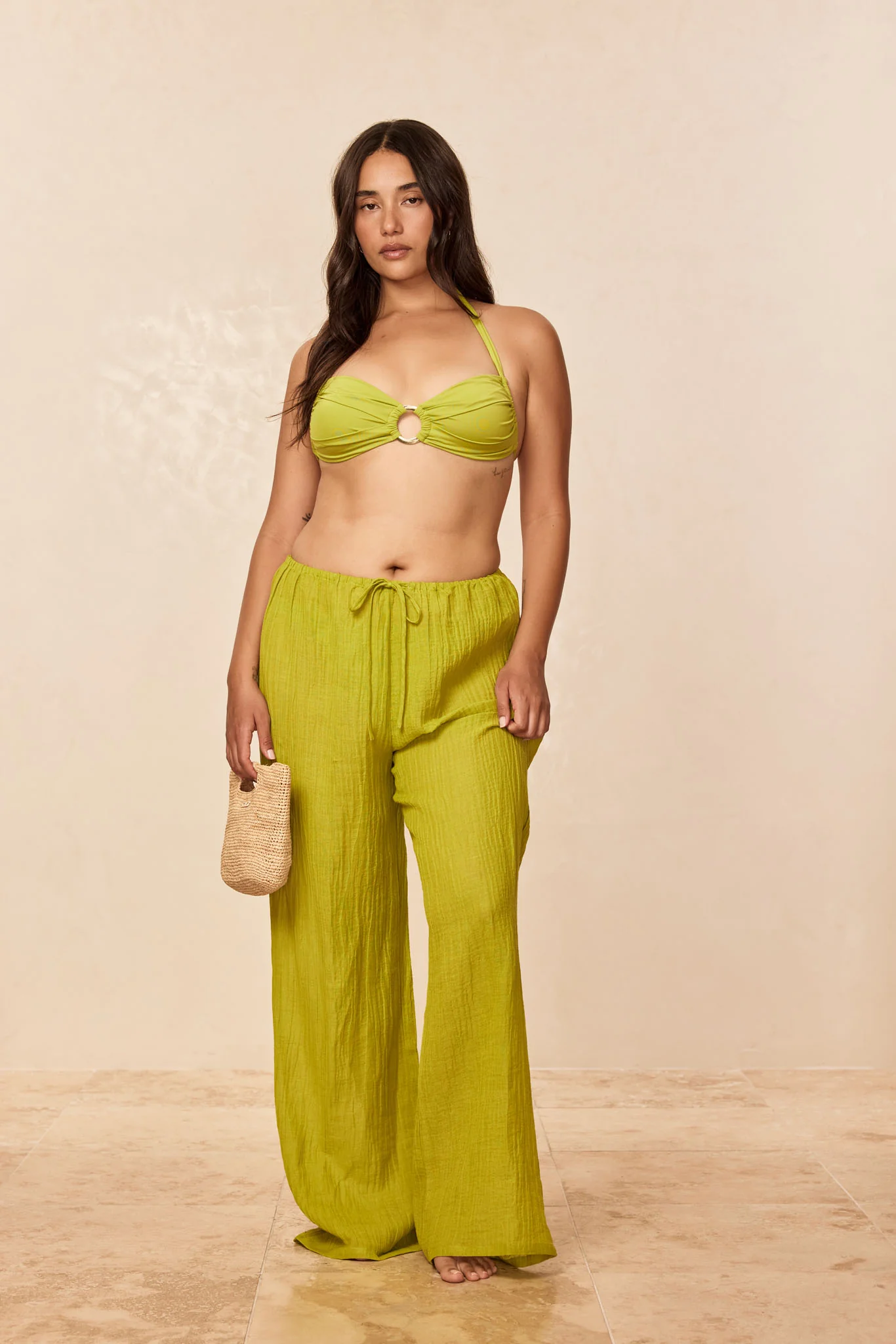 Belize Pant - Apple Crinkle Linen - Image 5