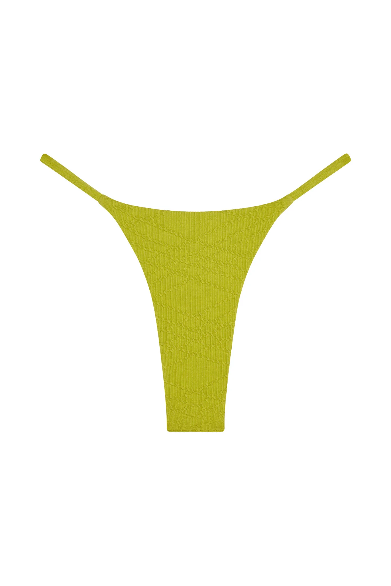 Brazil Thong - Chartreuse Summer Plaid
