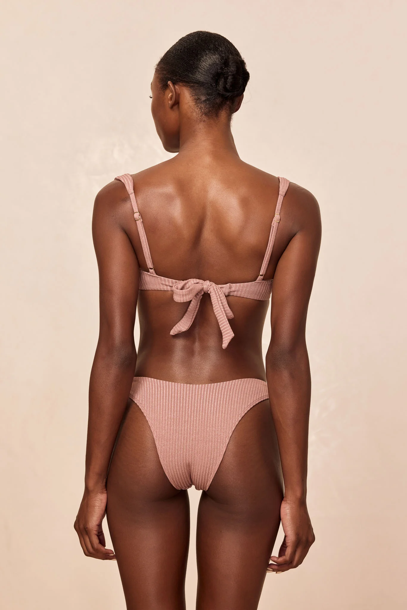 Byron Bottom - Mauve Lurex Rib - Image 6