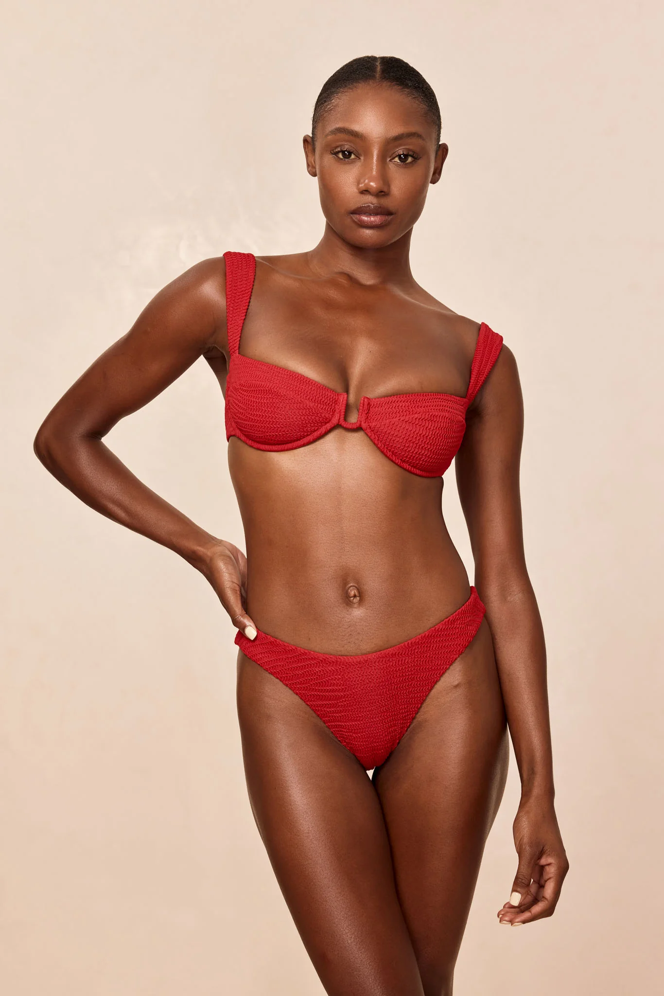 Cala Roja Top - Cherry Crinkle - Image 6