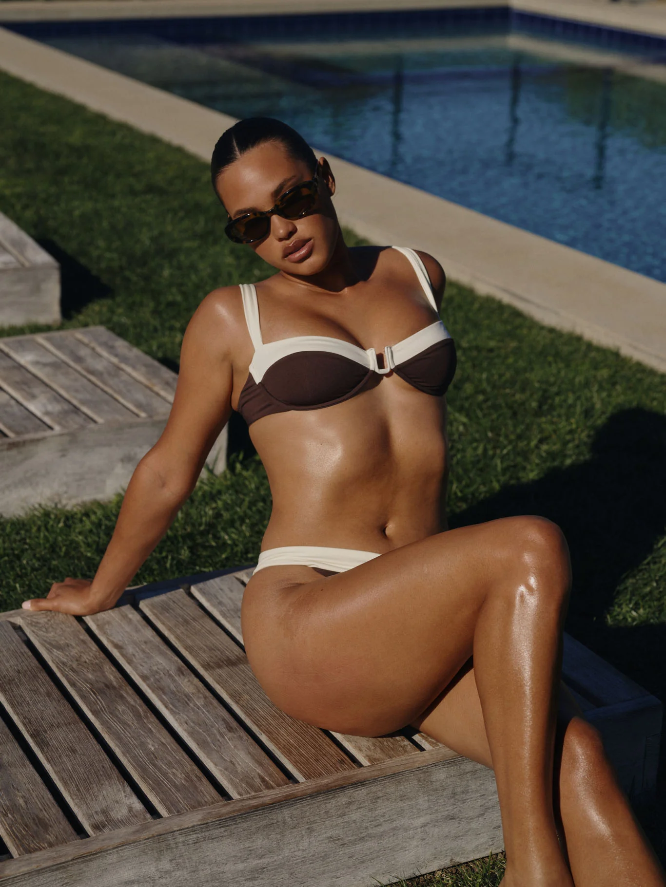 Cala Roja Top - Espresso/Ivory - Image 2