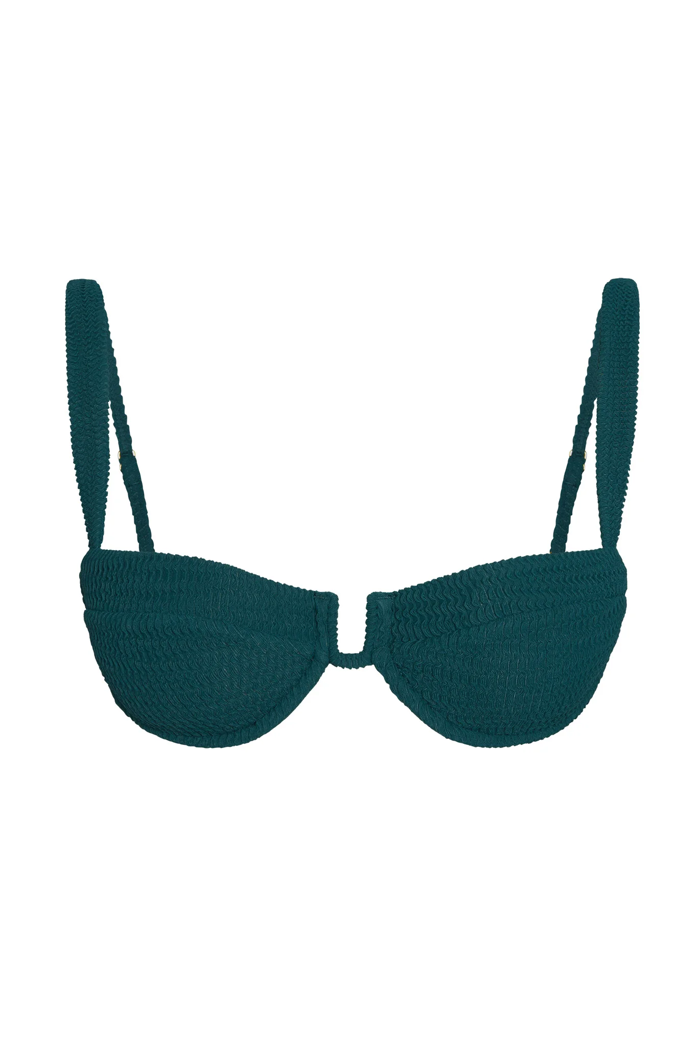 Cala Roja Top - Evergreen Crinkle