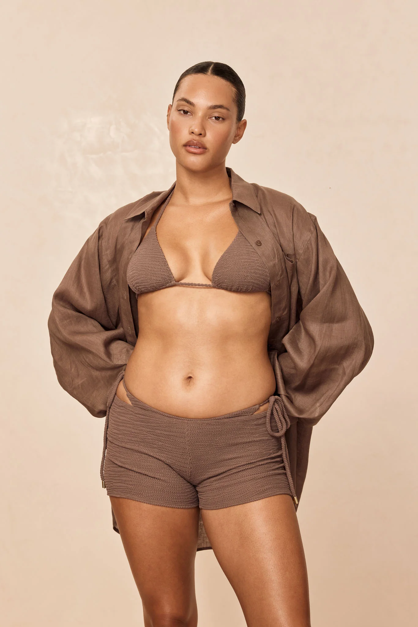 Cali Shorts - Stone Crinkle - Image 4