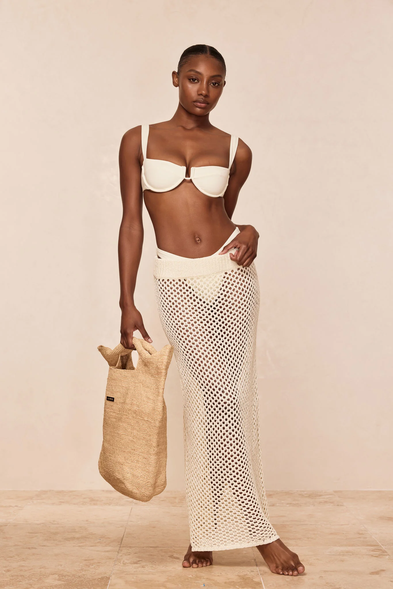 Cape May Skirt - Ivory Crochet - Image 3