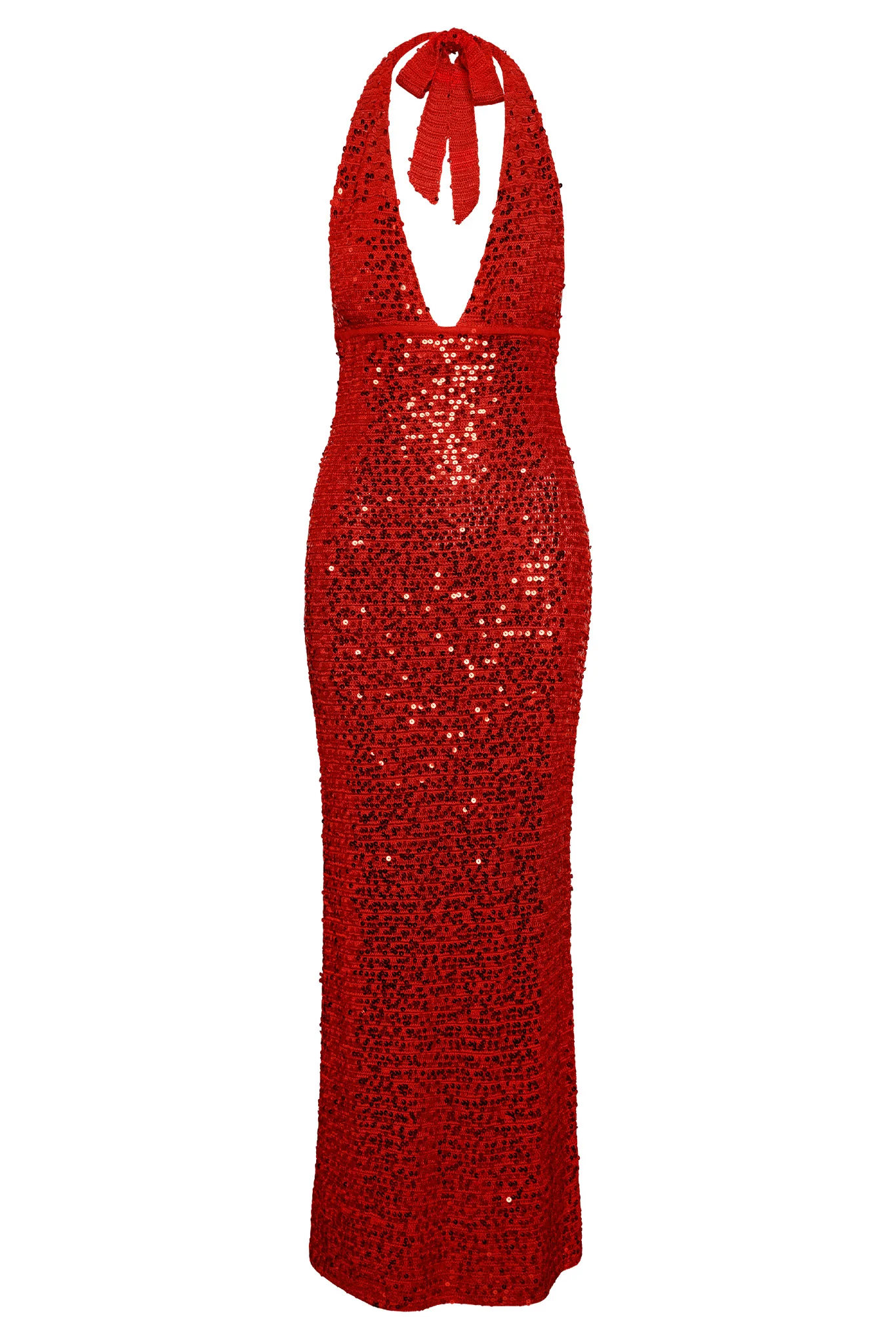 Catania Dress - Chili Pepper Sequin