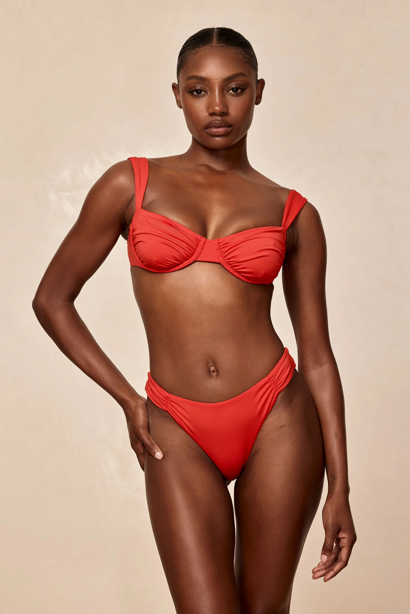 Clovelly High Leg Bottom - Chili Pepper - Image 3