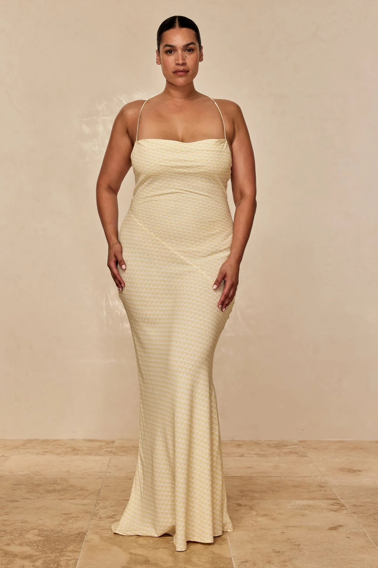 Cote D'azur Dress - Ivory Geo - Image 3