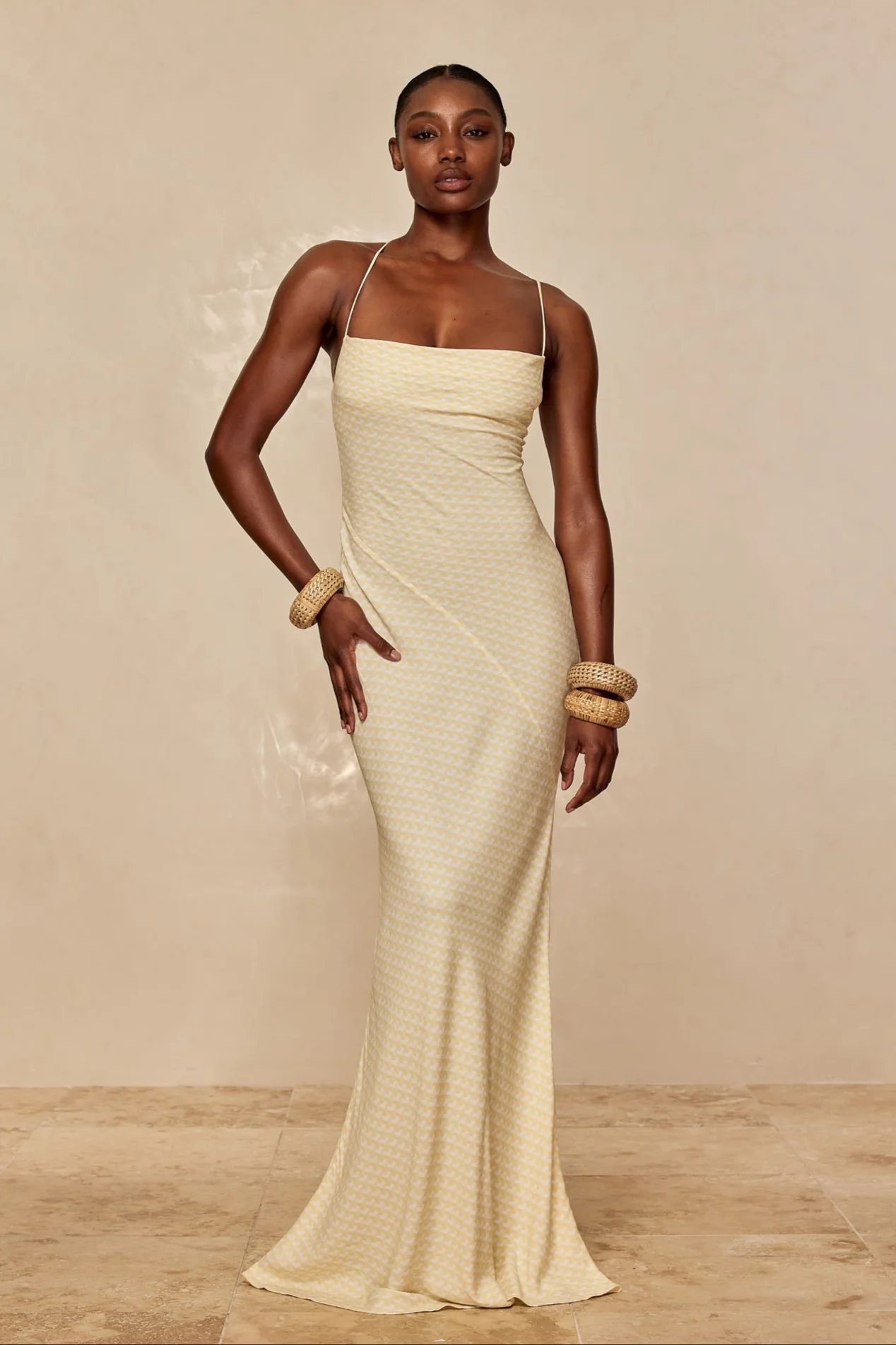 Cote D'azur Dress - Ivory Geo - Image 5