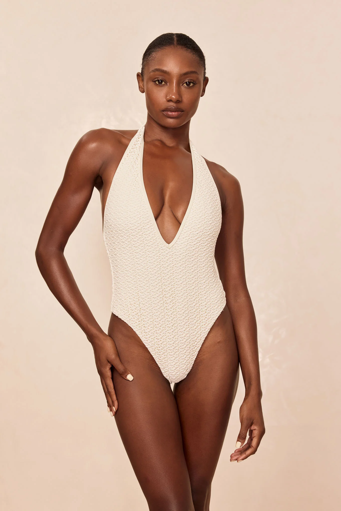 Cyprus One Piece - Ivory Crochet - Image 3