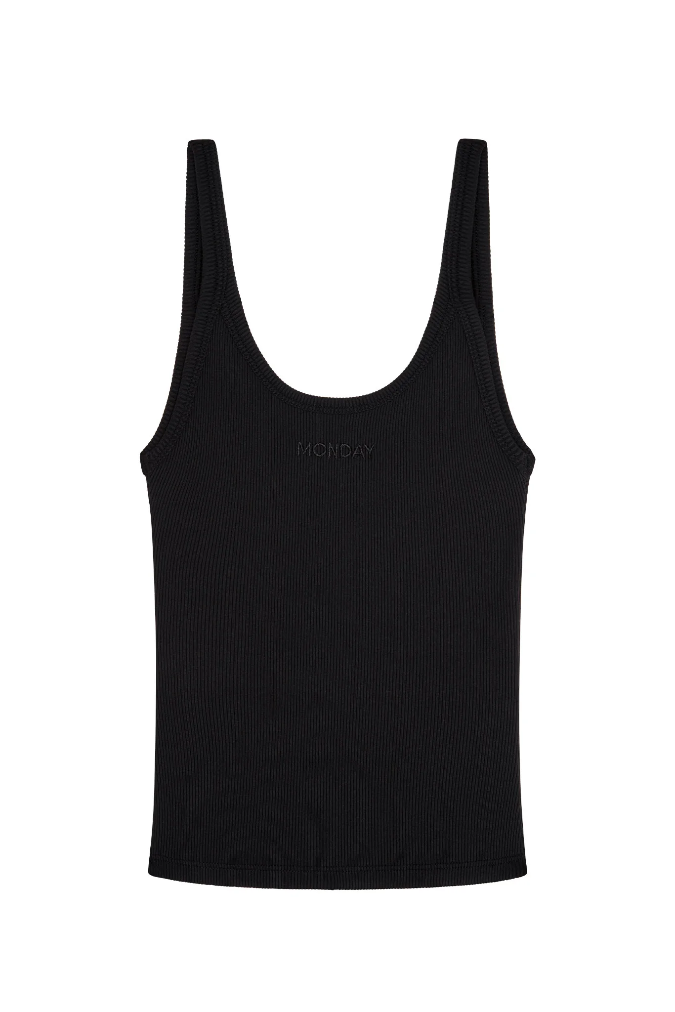 Devin Tank Long - Black Rib - Image 4