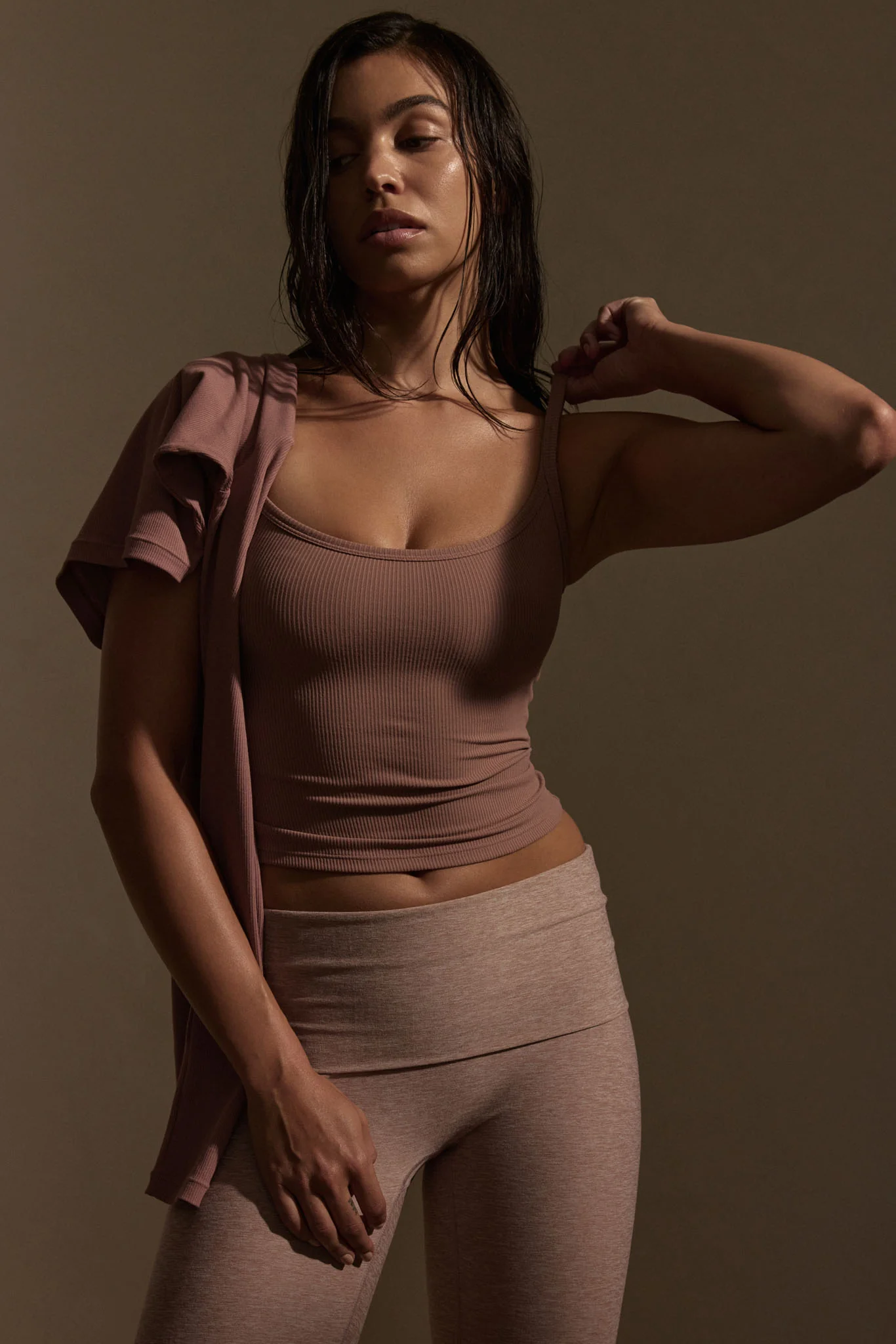 Devin Tank - Mauve Thin Rib - Image 3