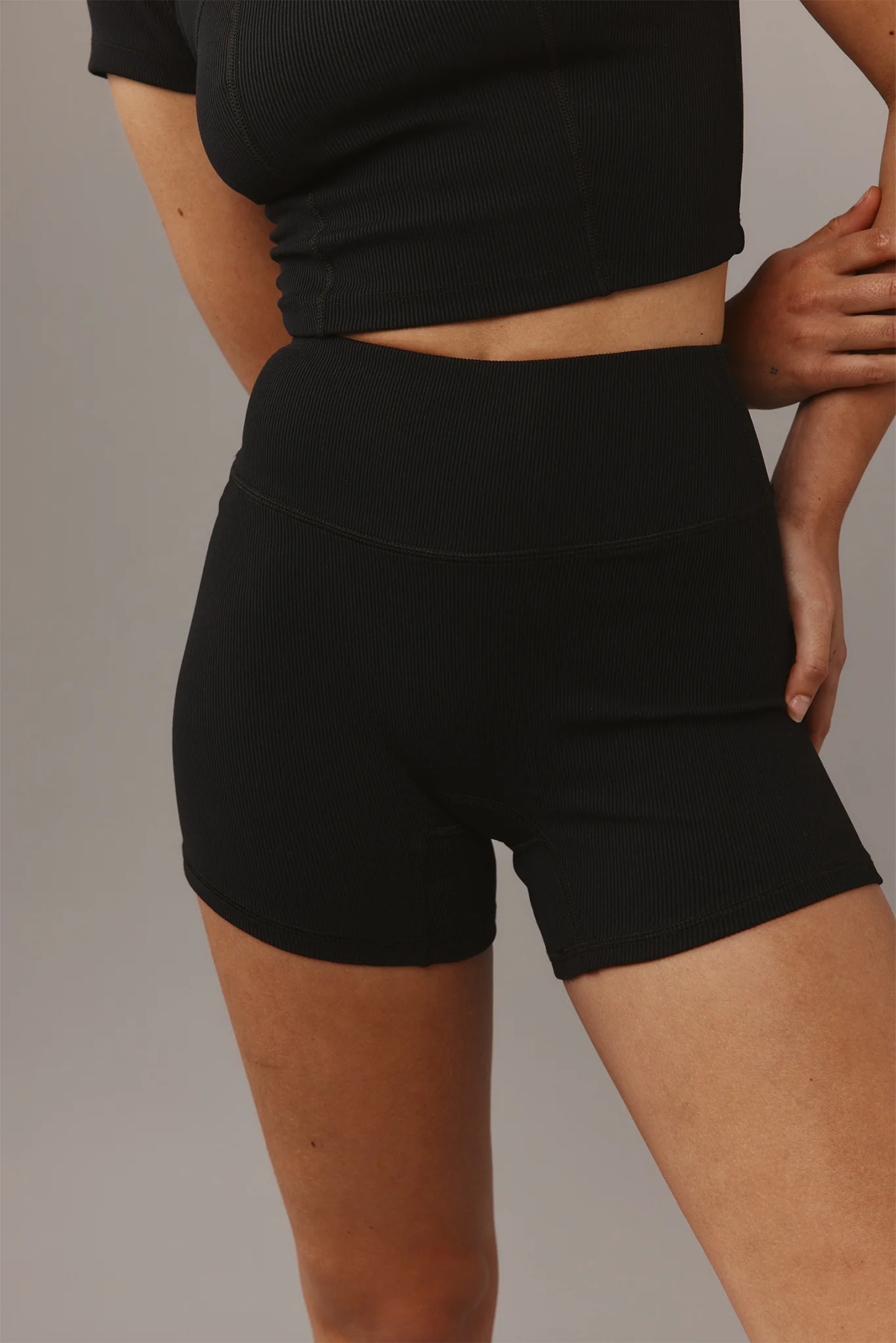 Elysian Short 4.5" - Black Lightweight Rib - Image 6