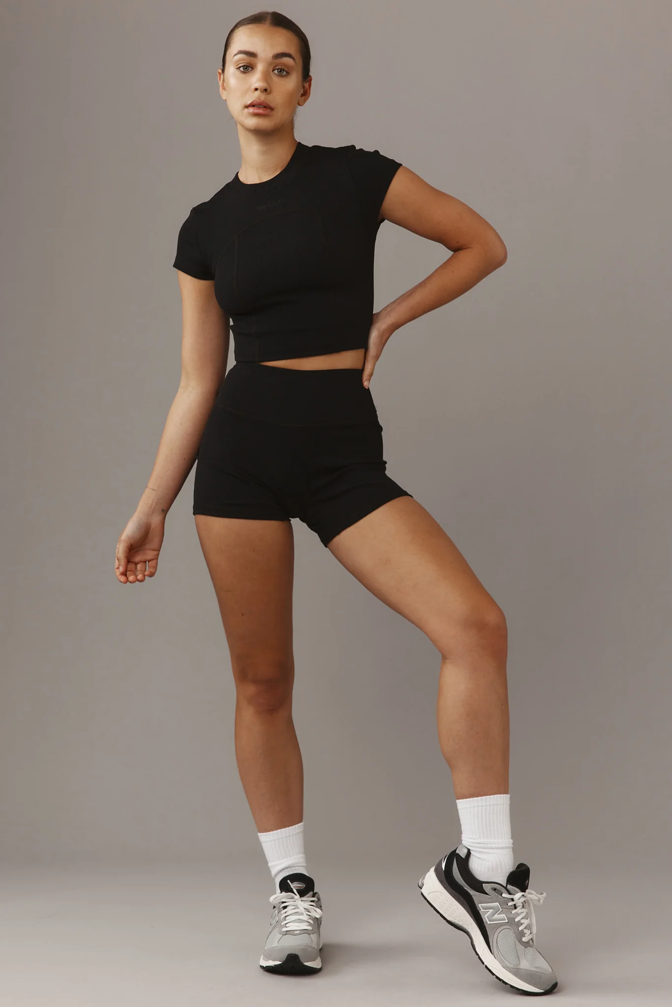 Elysian Short 4.5" - Black Lightweight Rib - Image 7