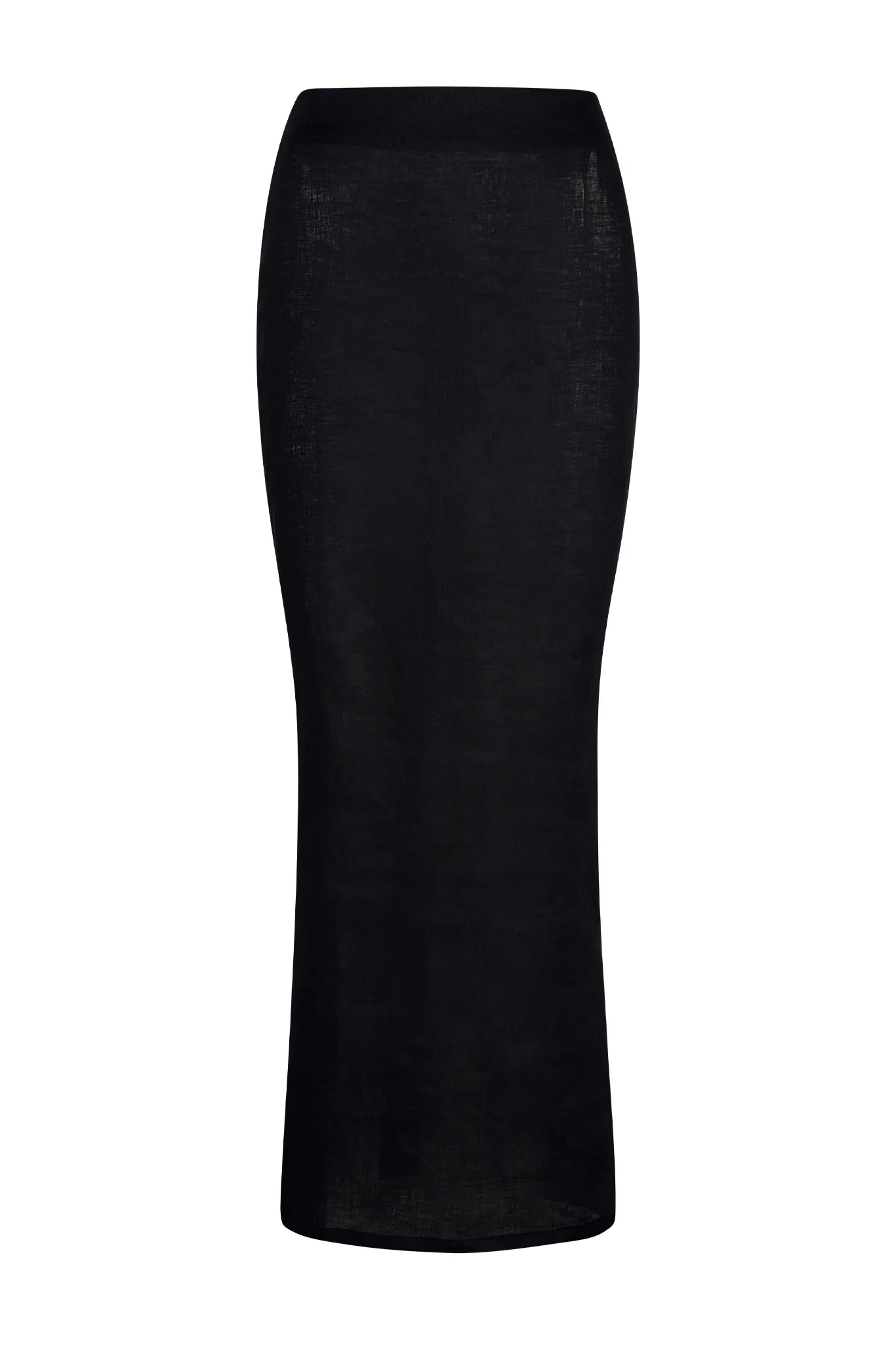 Fontelina Linen Skirt - Black Linen