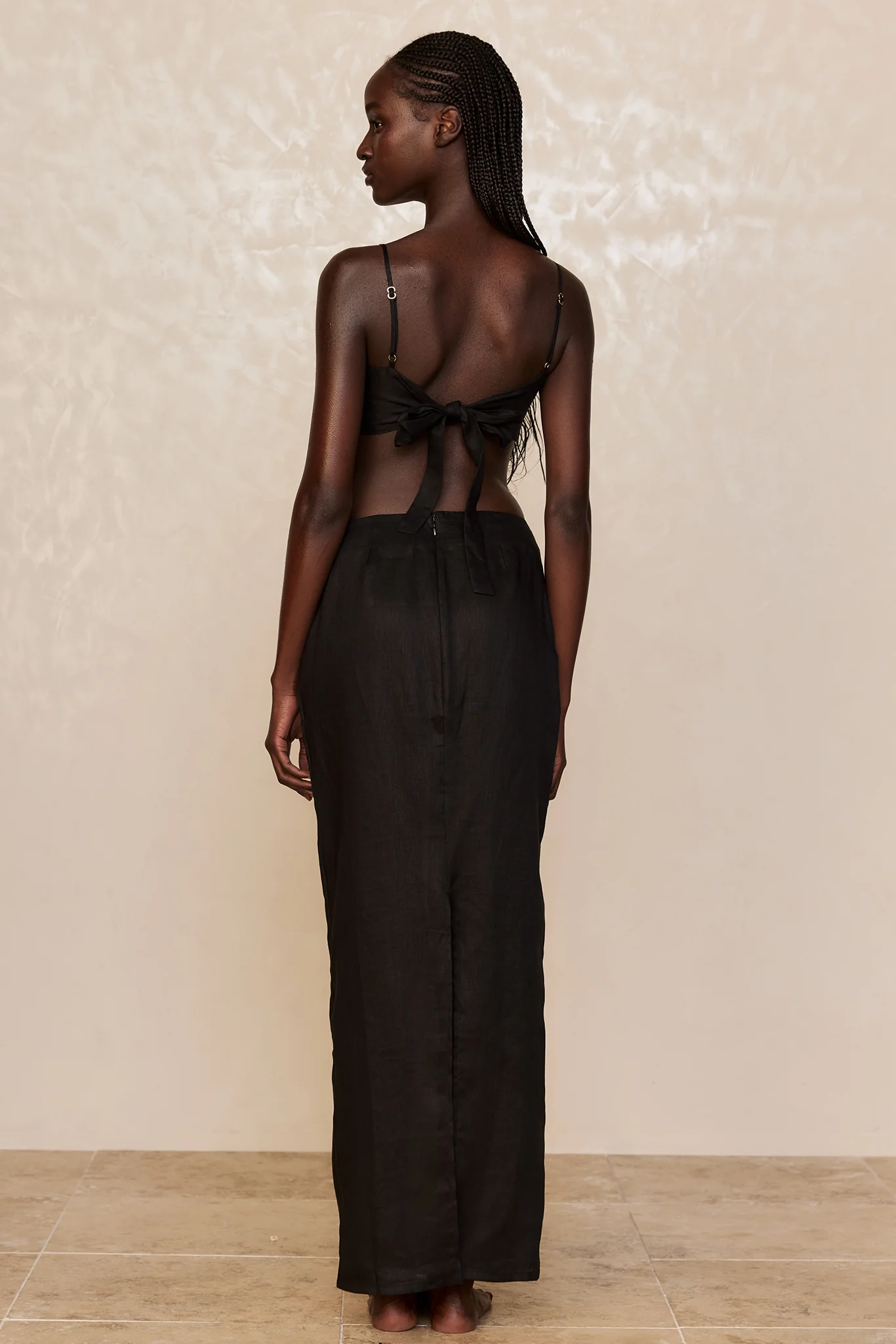 San Diego Top - Black Linen - Image 10