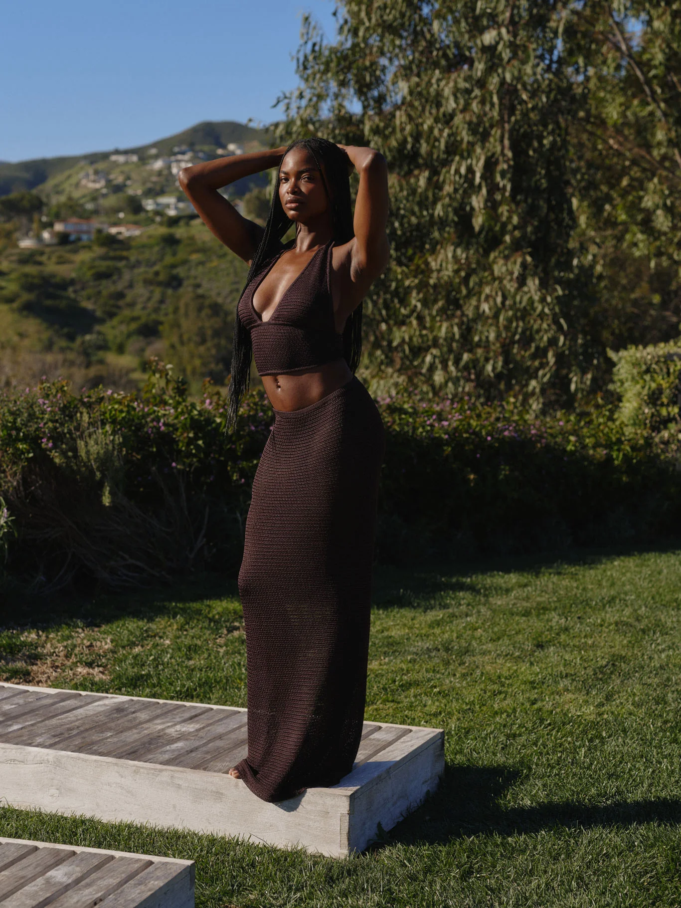Fontelina Skirt - Espresso Treble Knit - Image 2