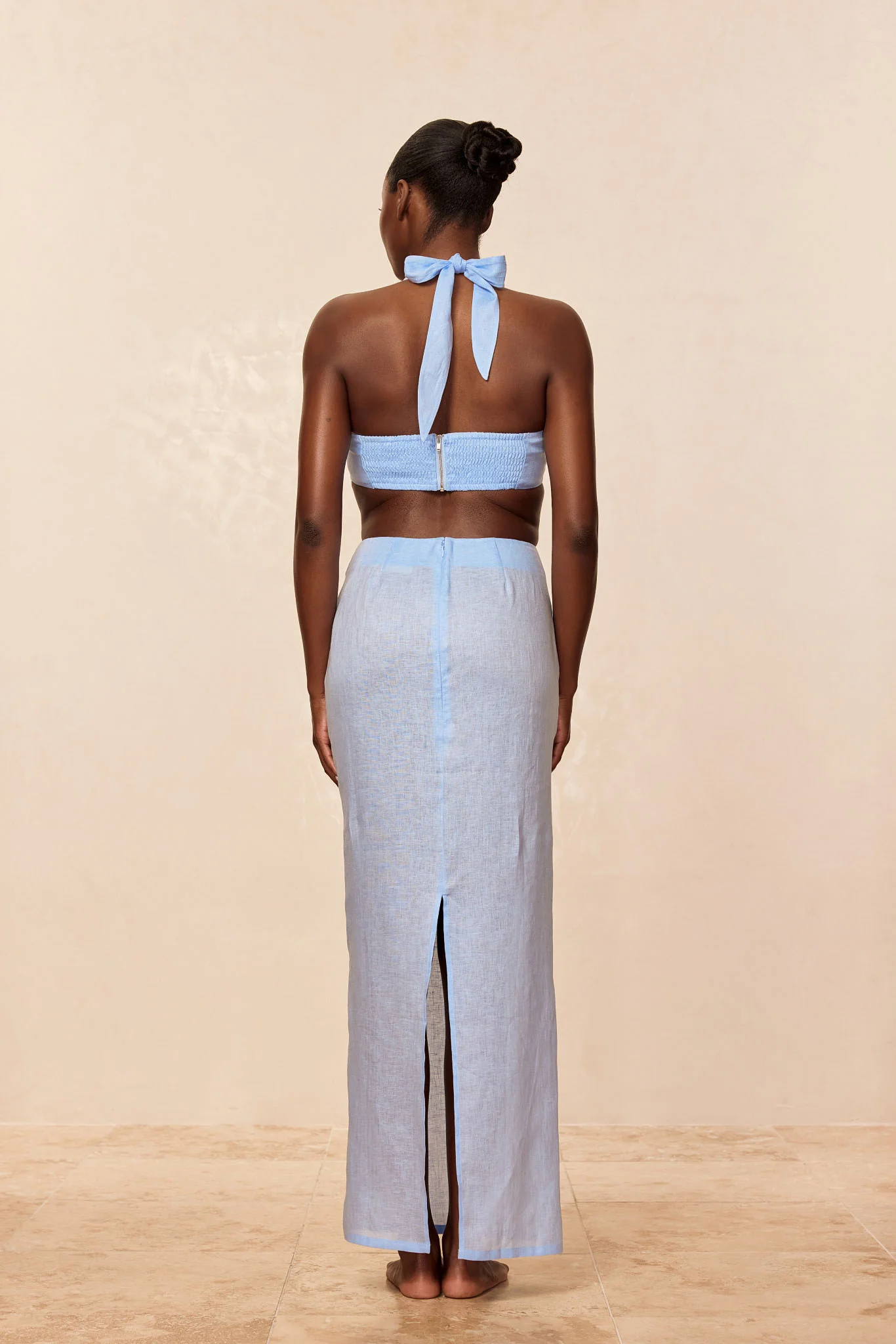 Fontelina Skirt - Sky Linen - Image 4