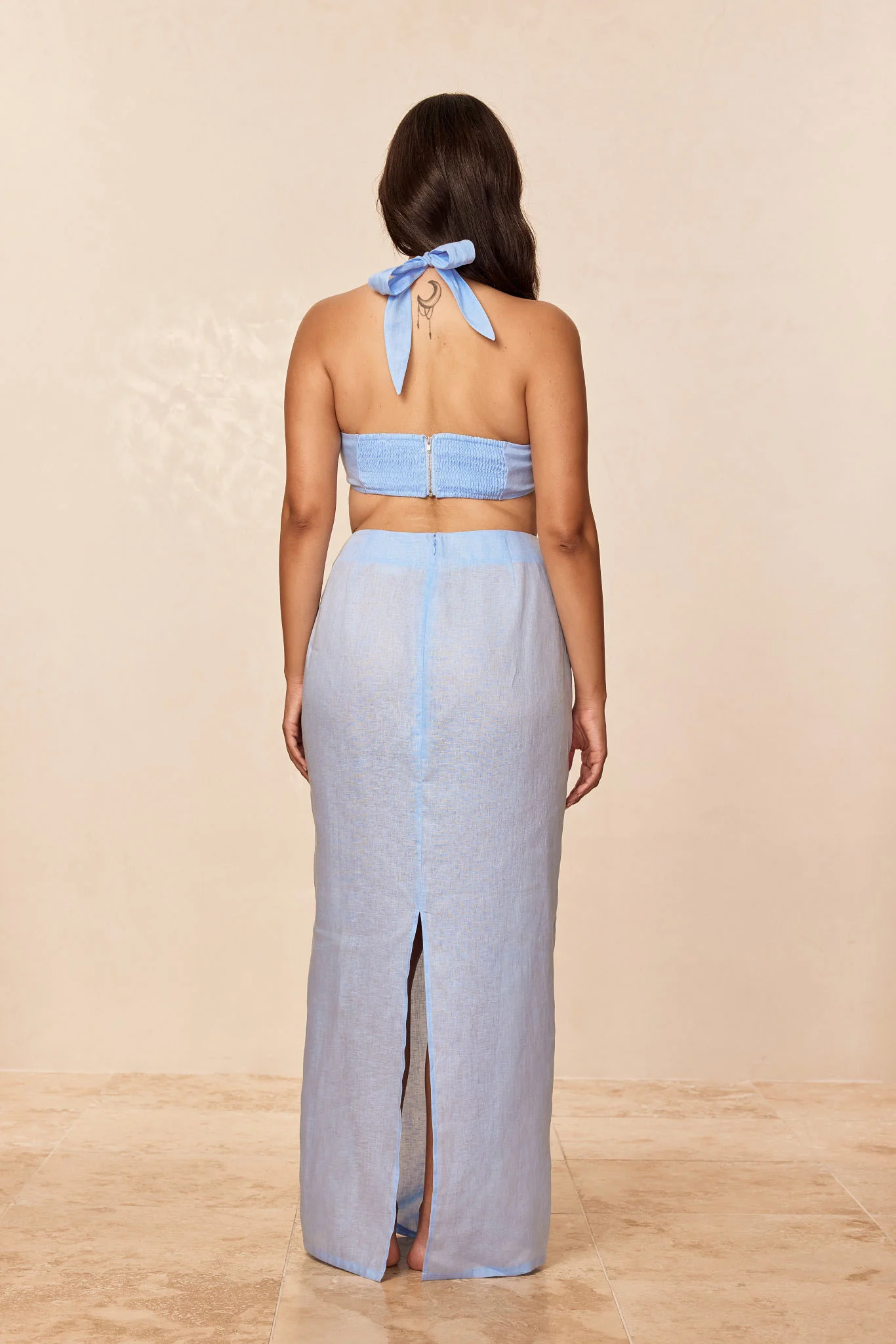 Fontelina Skirt - Sky Linen - Image 6