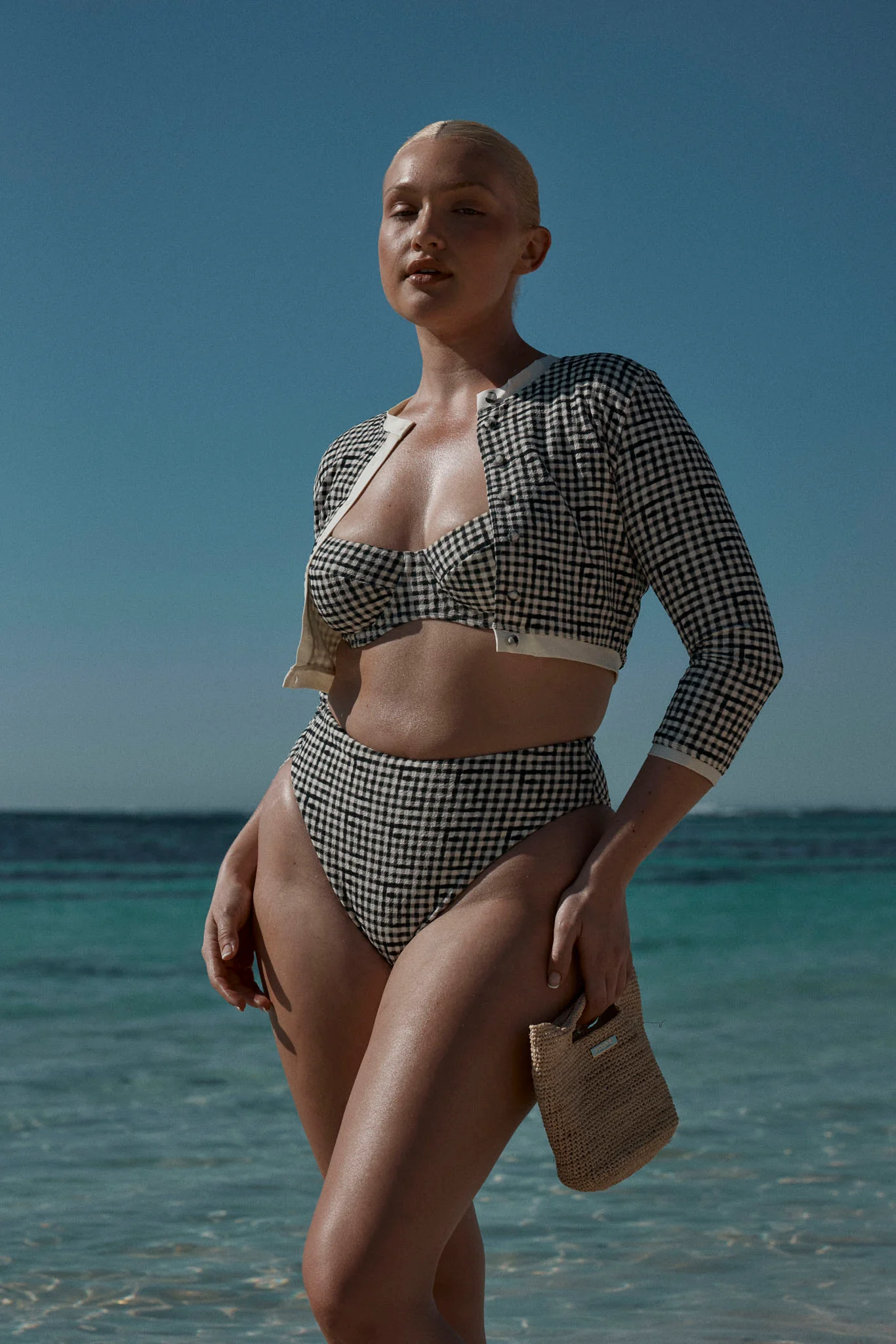 Formentera Bottom - Black Gingham - Image 2
