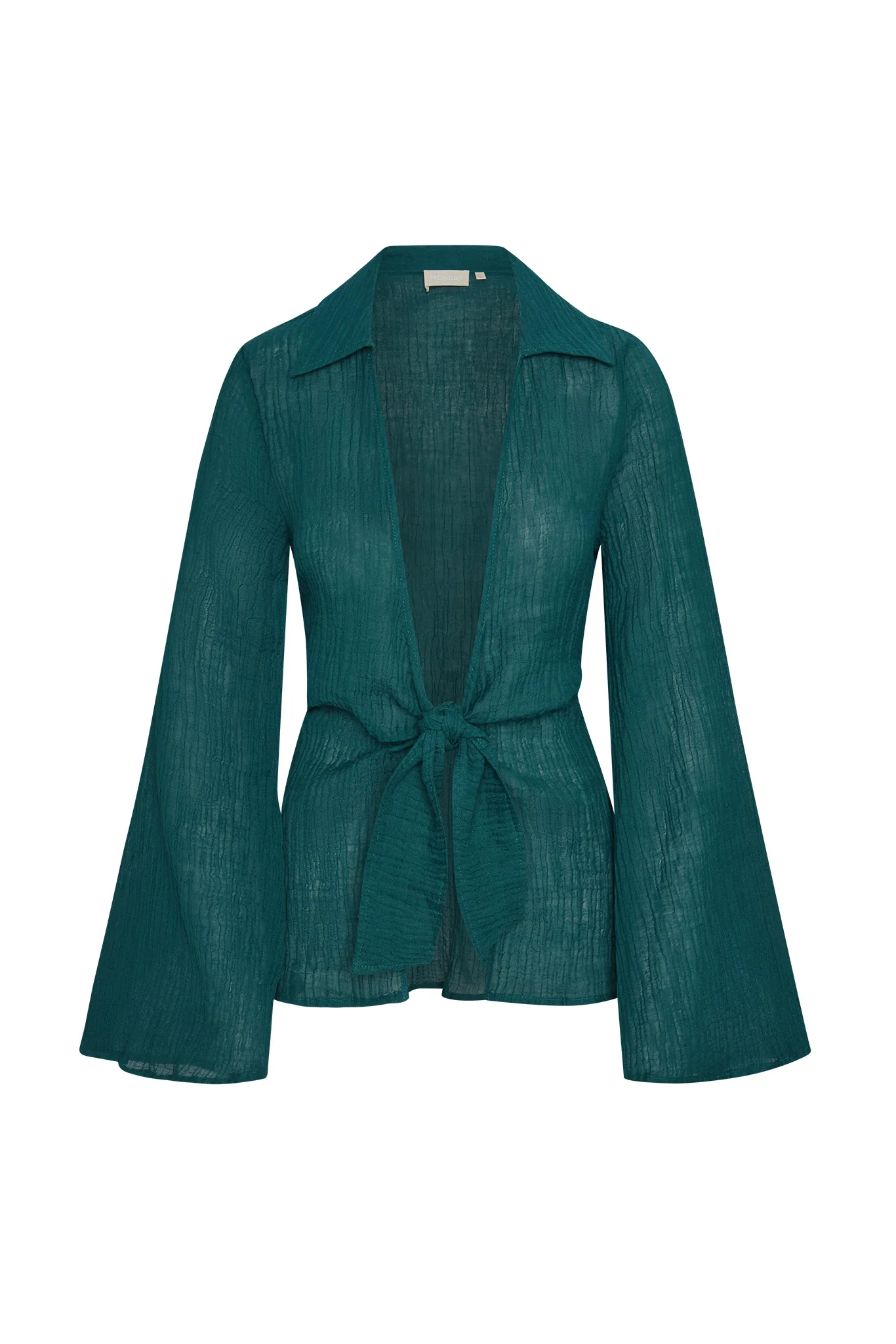 Grenada Tunic - Evergreen Crinkle Linen