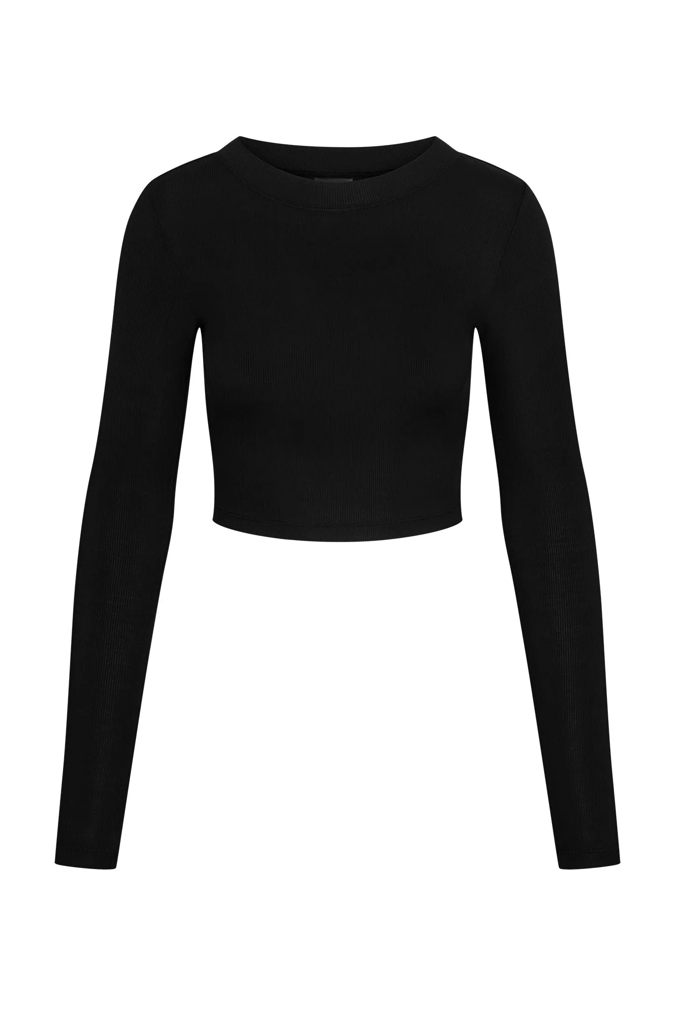 Hayworth Long Sleeve - Black Lightweight Rib