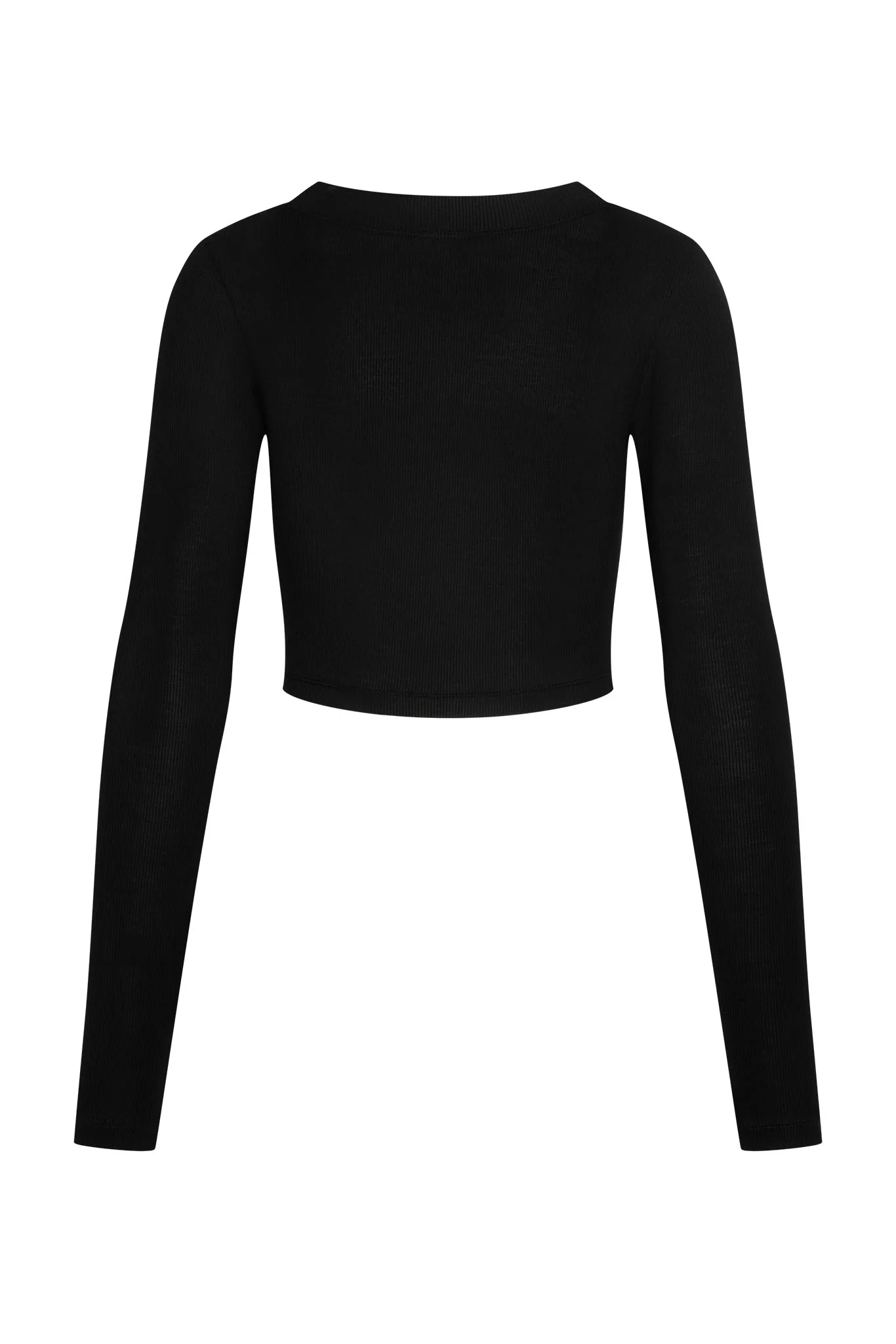 Hayworth Long Sleeve - Black Lightweight Rib - Image 4