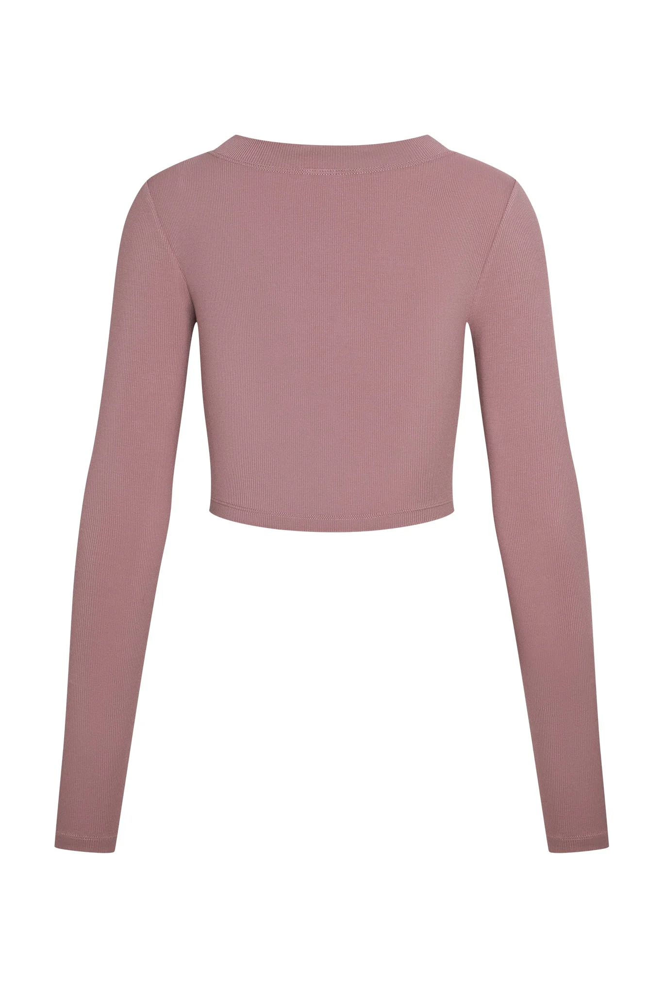 Hayworth Long Sleeve - Mauve Lightweight Rib - Image 4