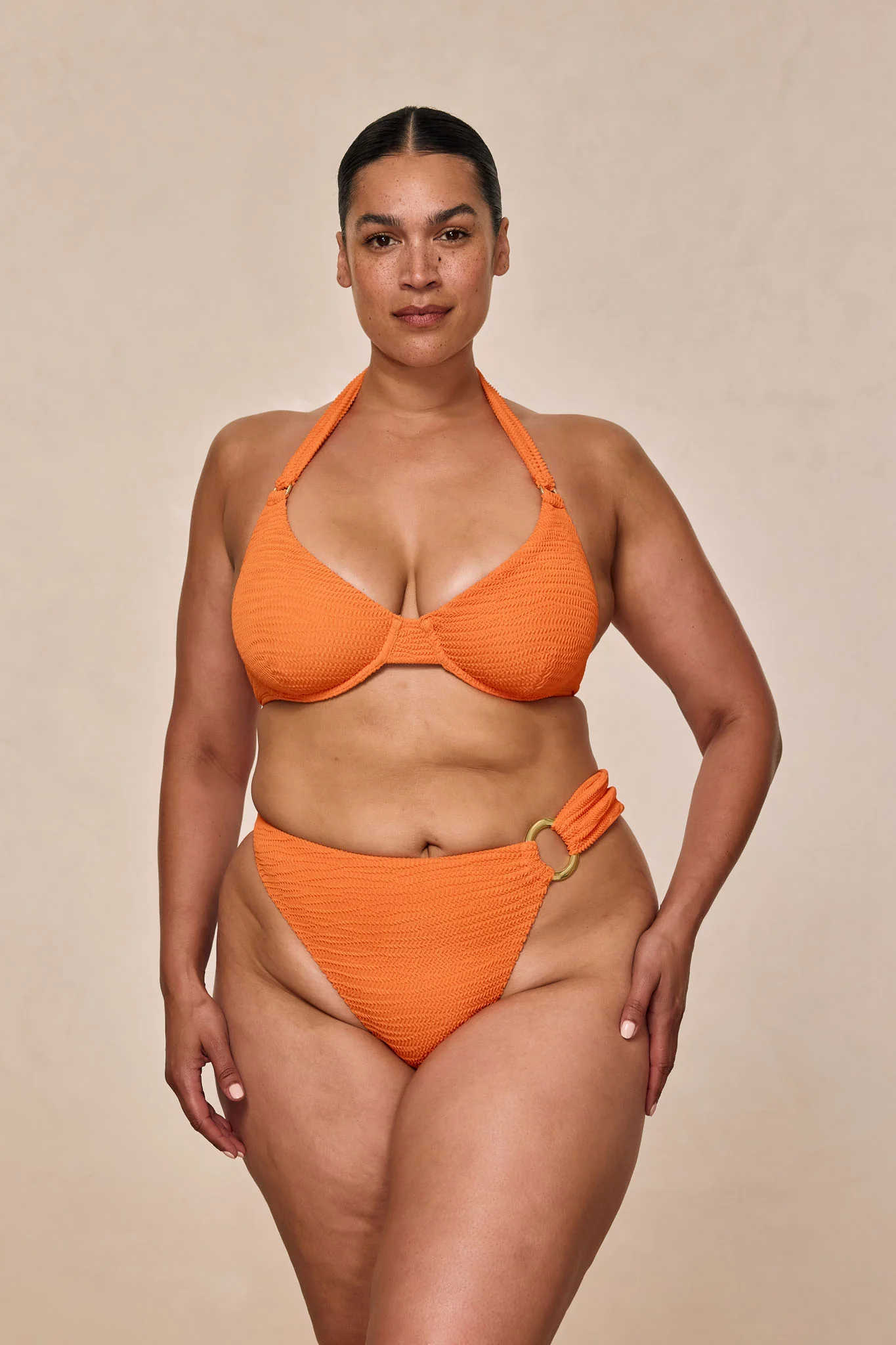 Honolulu Top - Tangerine Crinkle - Image 4