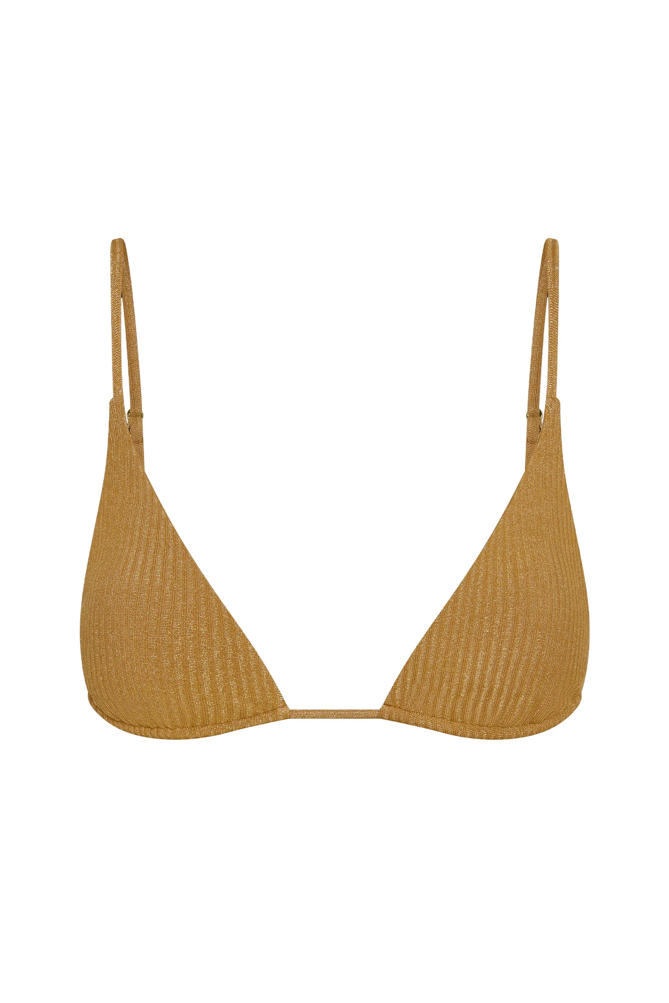 Kauai Top - Antique Gold Lurex Rib