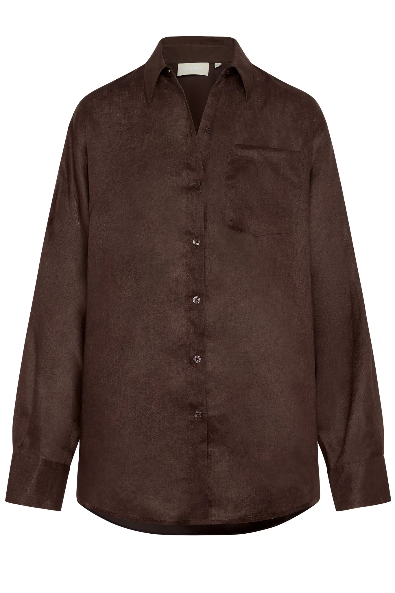 La Jolla Linen Shirt - Espresso Linen