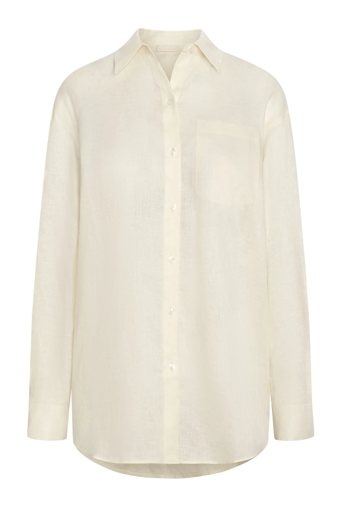 La Jolla Linen Shirt - Ivory Linen