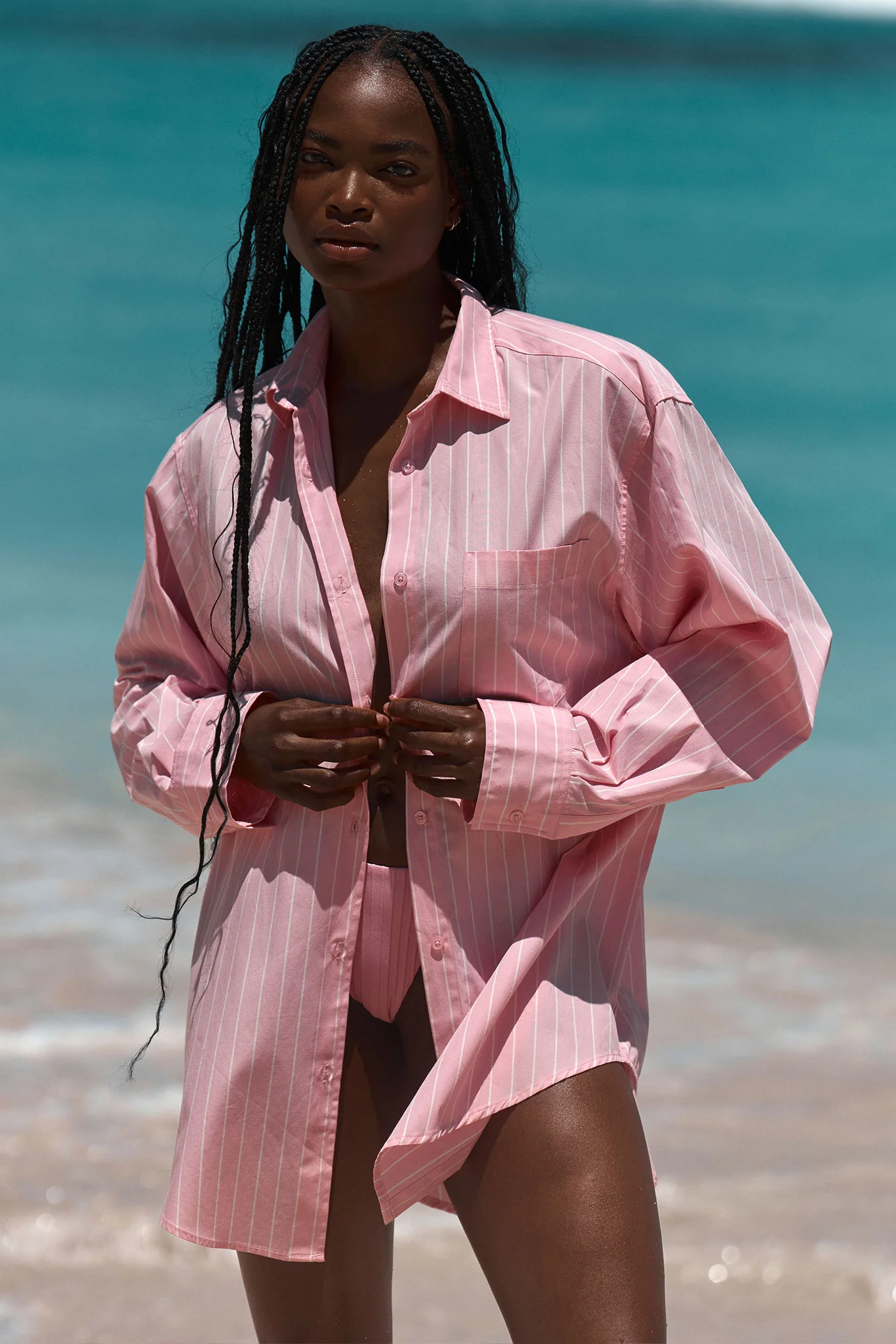 La Jolla Shirt - Cherry Blossom Stripe - Image 2