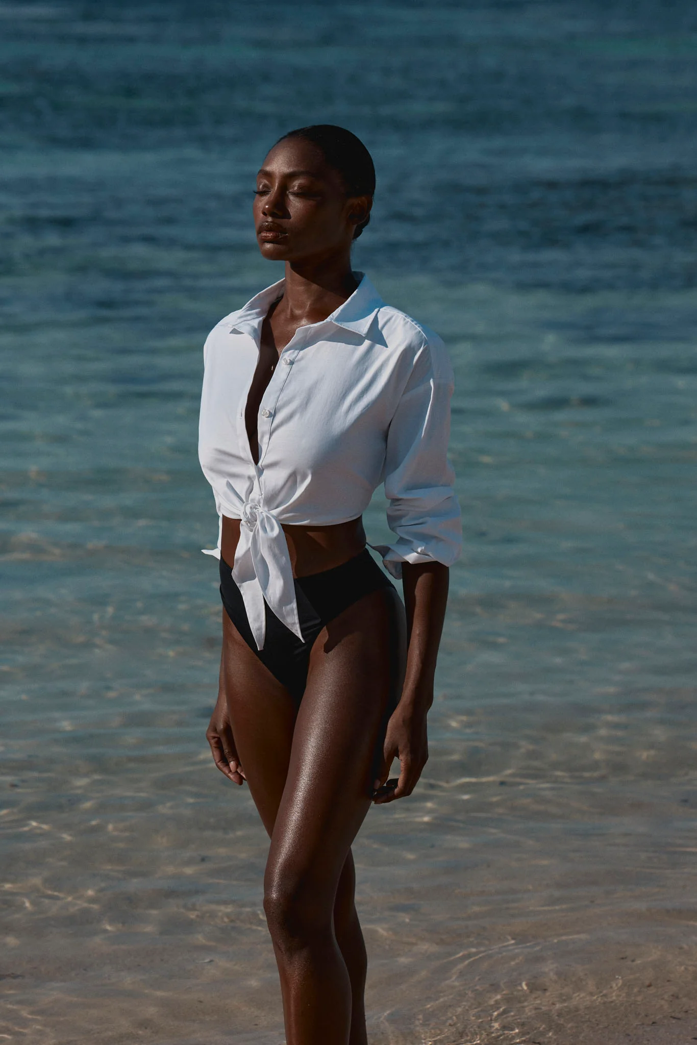 La Jolla Tie Shirt - White - Image 2