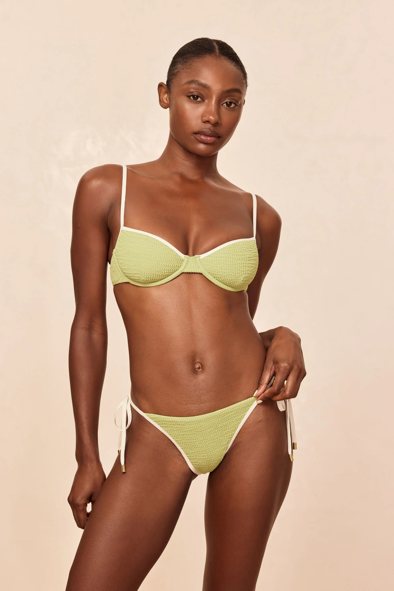 Le Marais Bottom - Avocado/Ivory Crinkle - Image 2