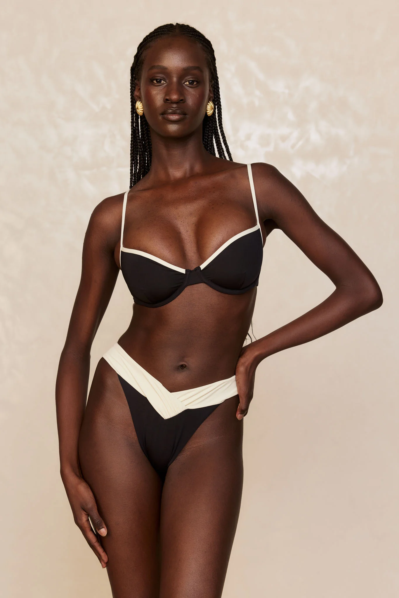Capri Top - Black/Ivory - Image 8