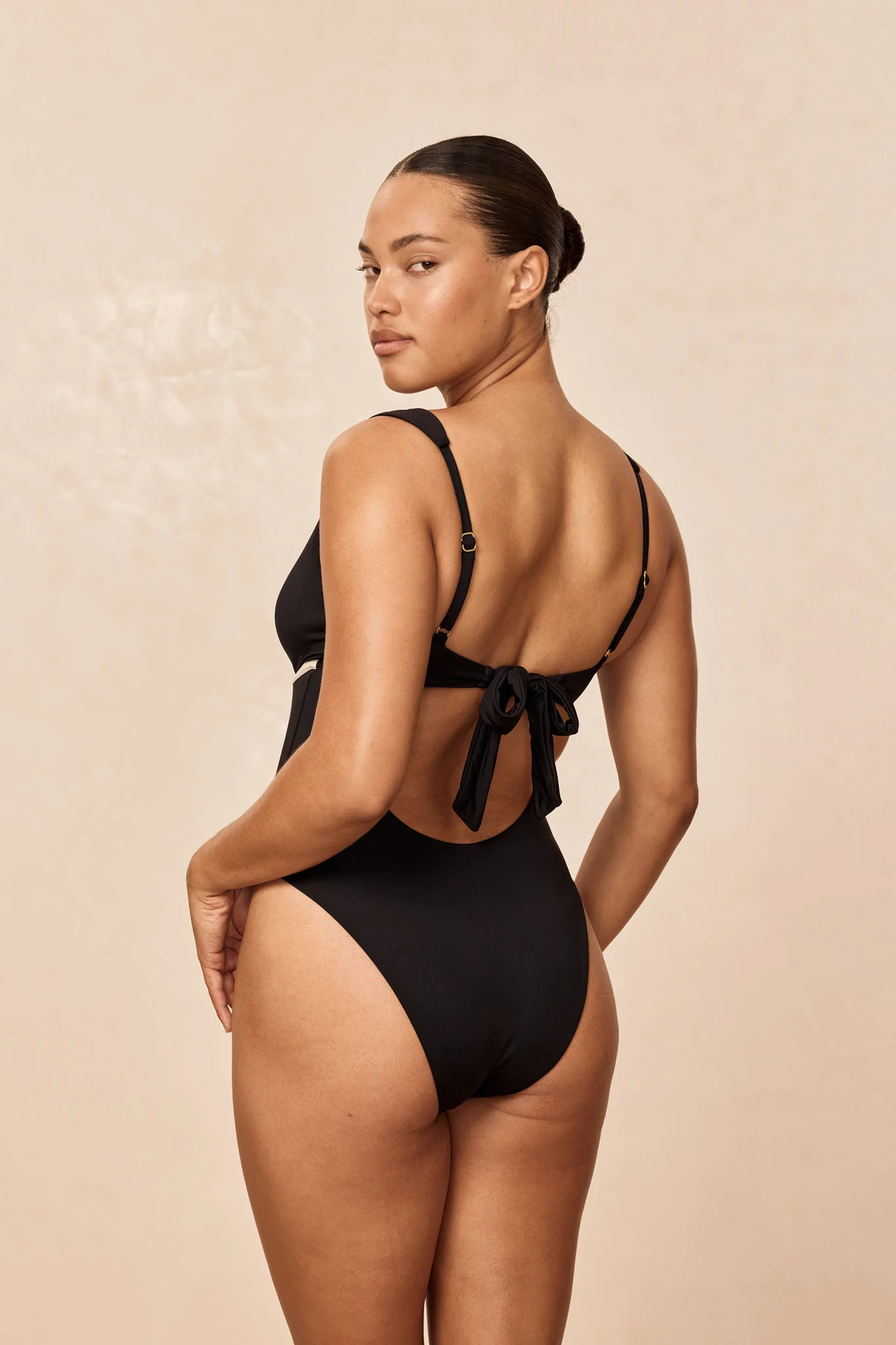 Milos One Piece - Black/Ivory - Image 8