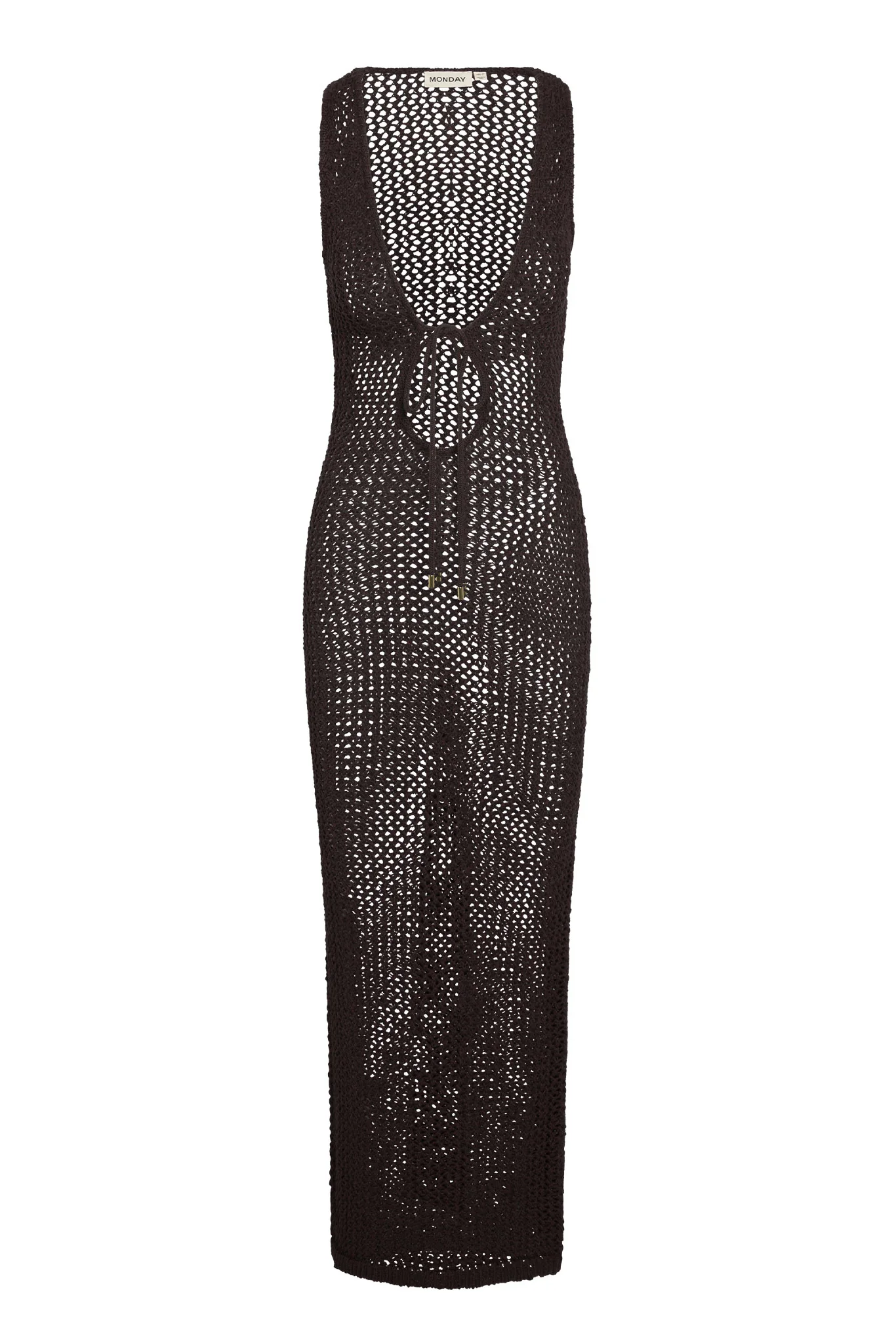 Monte Carlo Tie Dress - Espresso Petit Crochet