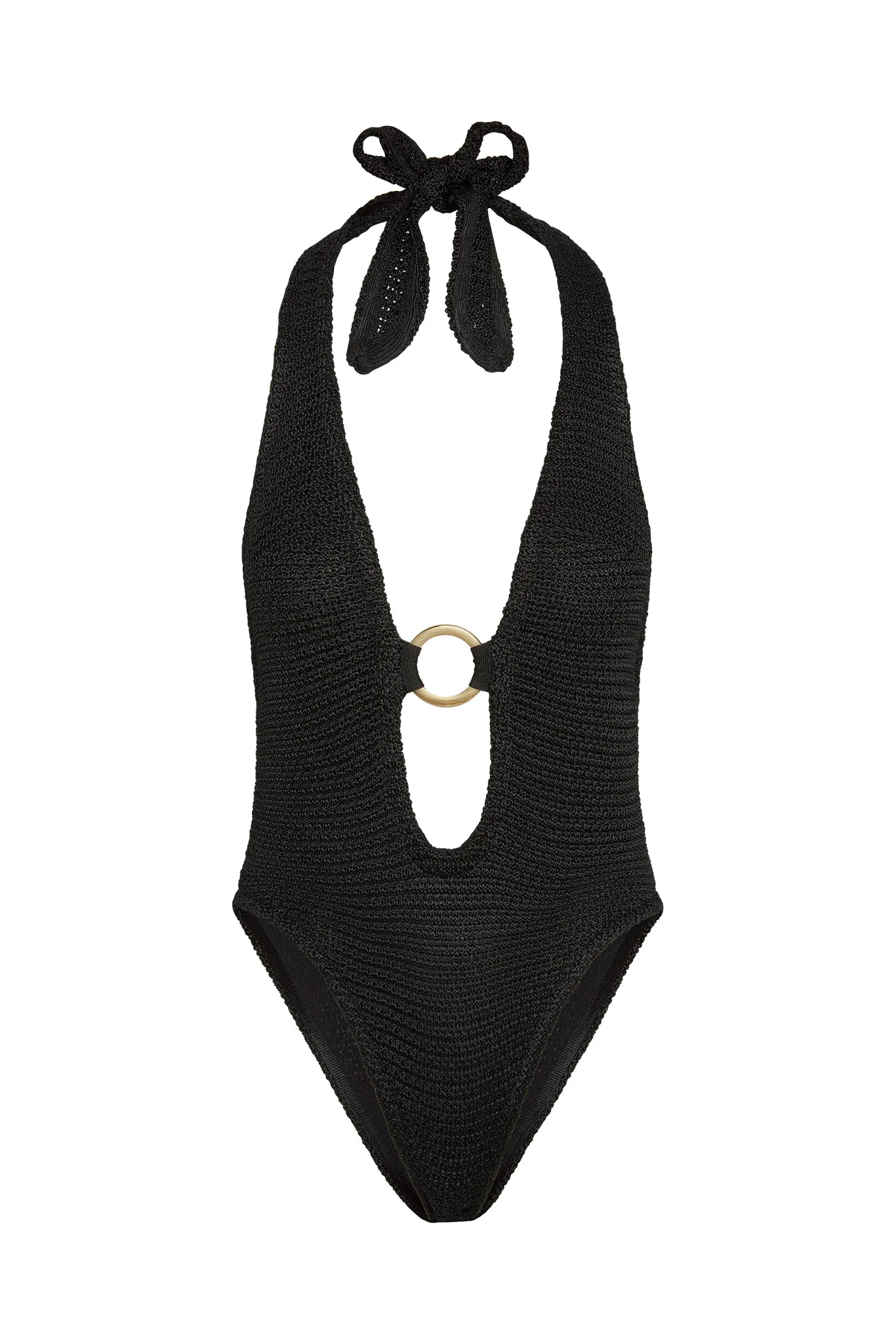 Montego Bodysuit - Black Treble Knit