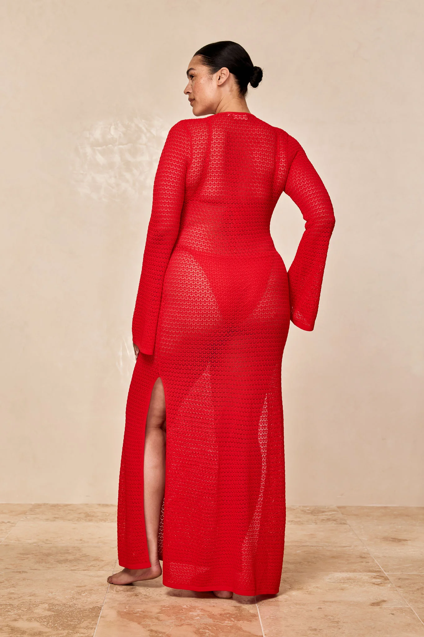 Montego Dress - Chili Pepper Lace Crochet - Image 7