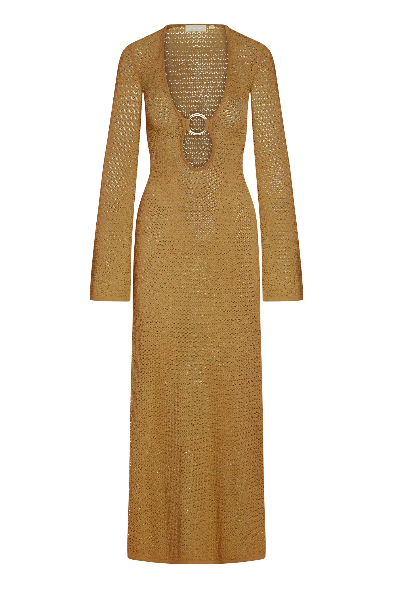 Montego Dress - Gold Lurex Lace Crochet