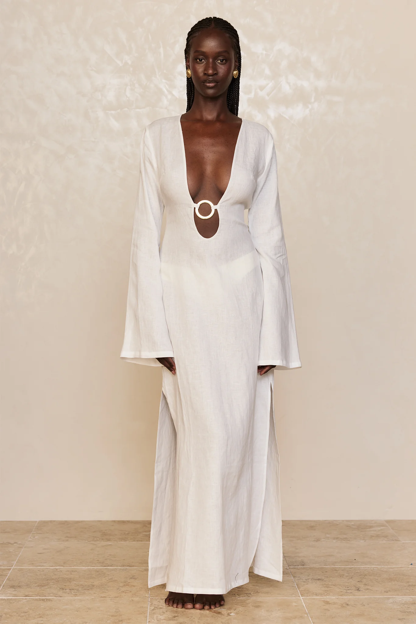 Montego Dress - White Linen - Image 3