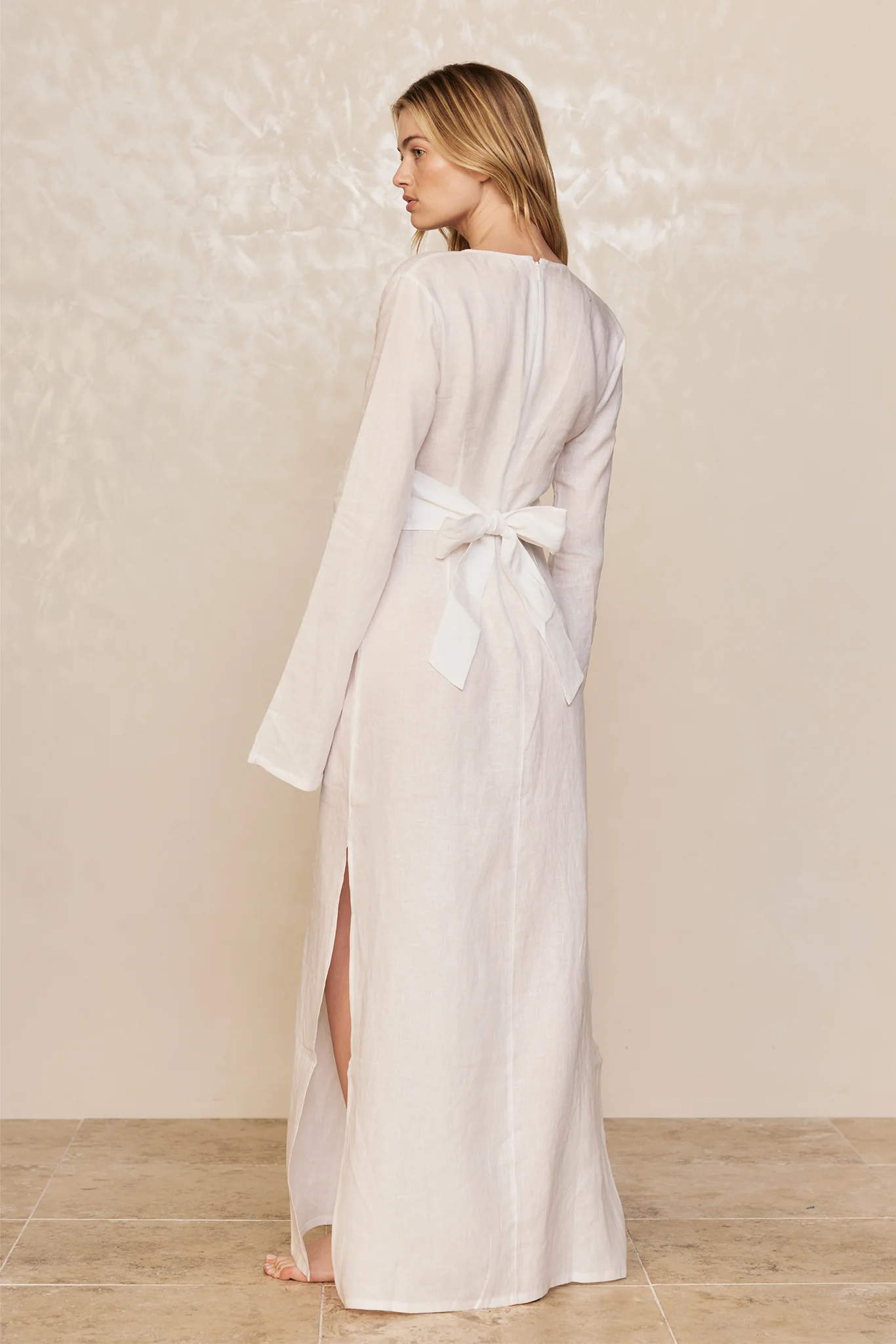 Montego Dress - White Linen - Image 5